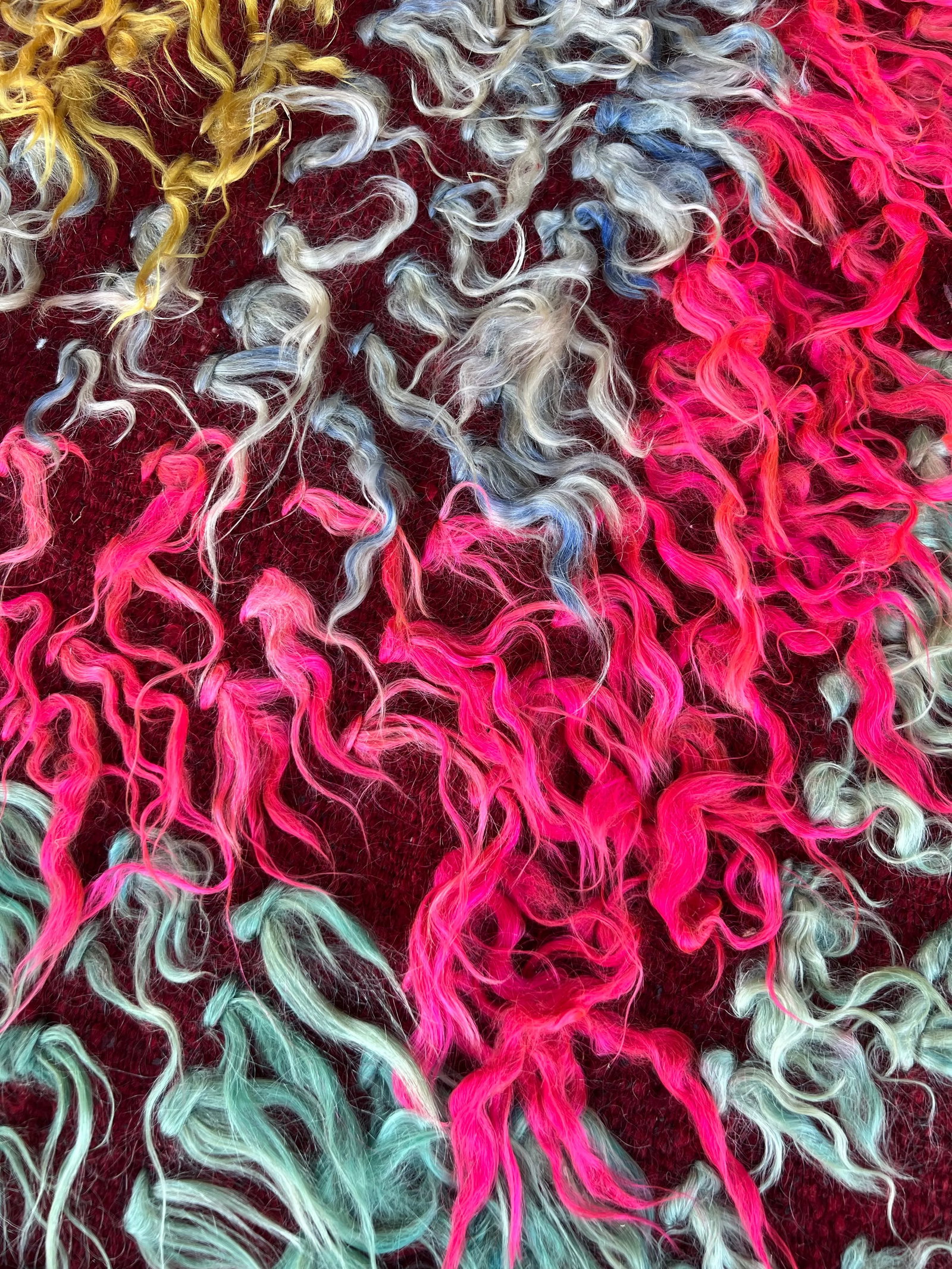 Antique Hot Pink Tulu Rug - 7