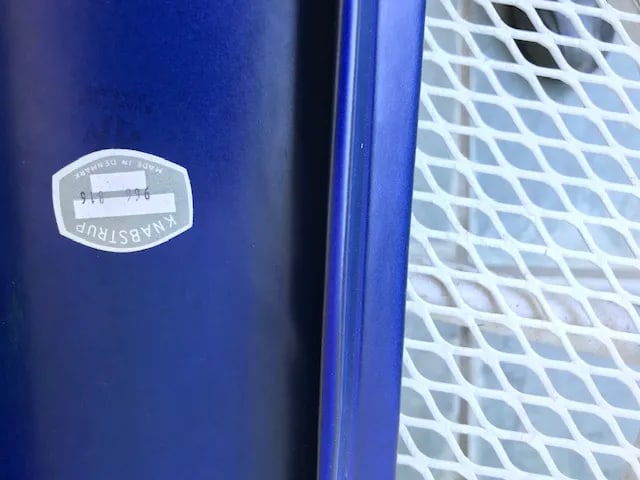 1960s Knabstrup Danish Modern Pottery Candle Wall Sconces in Blue and Purple - Set of 3 - 7