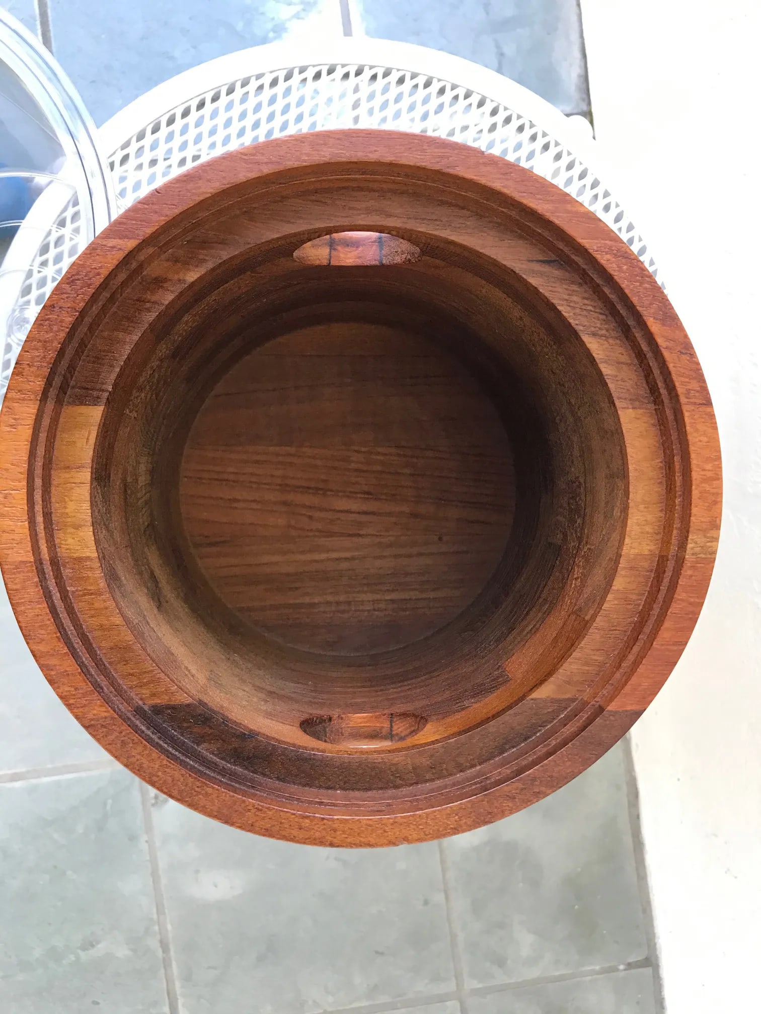 1960s Danish Mid Century Modern Ernest Sohn Siamese Solid Teak Ice Bucket - 6