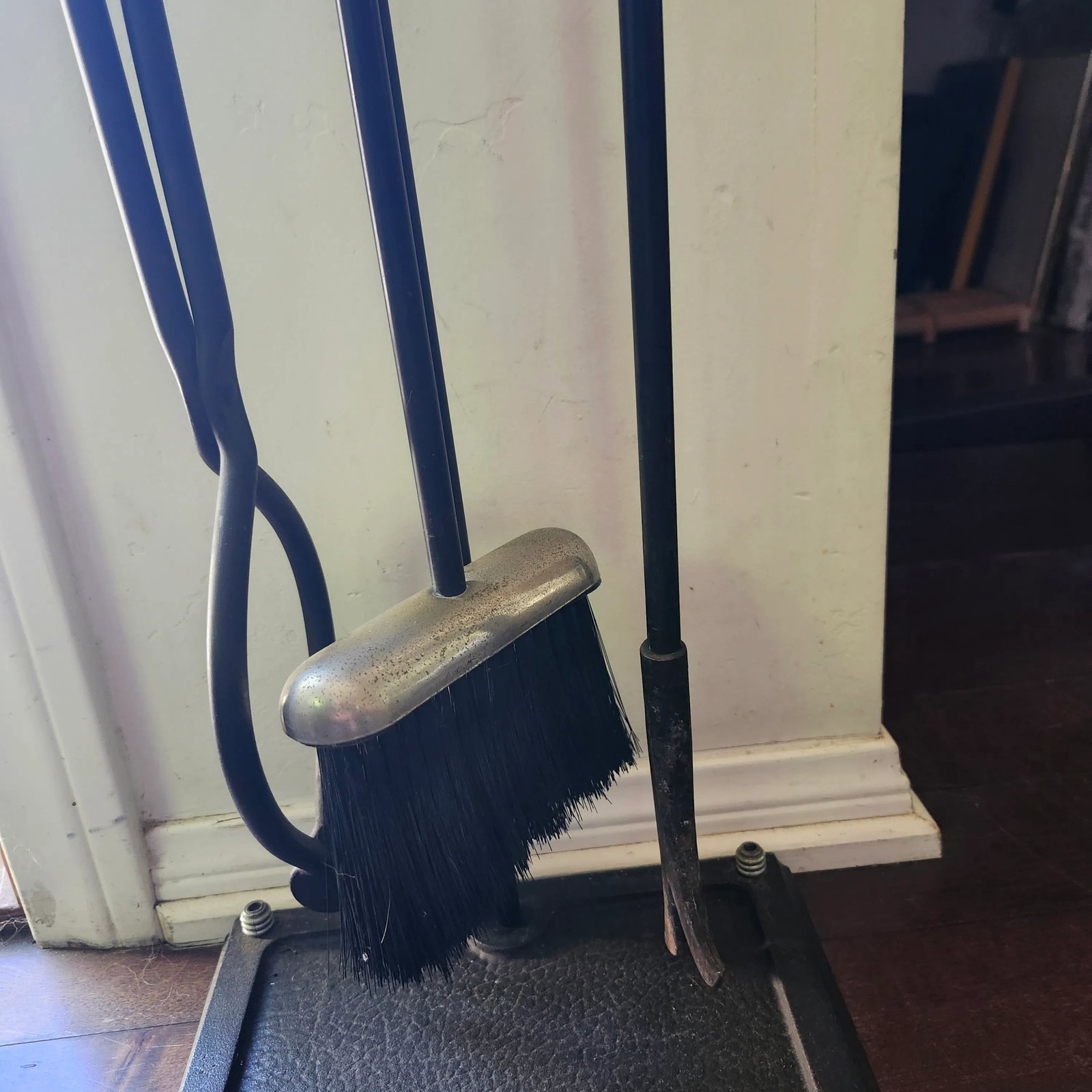 Early 21st Century Fireplace Tools Black With Chrome Handles - 4