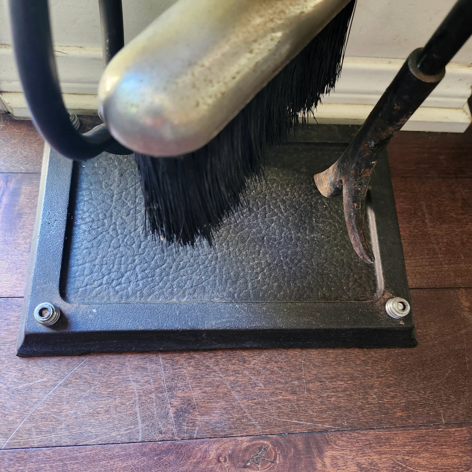 Early 21st Century Fireplace Tools Black With Chrome Handles - 6