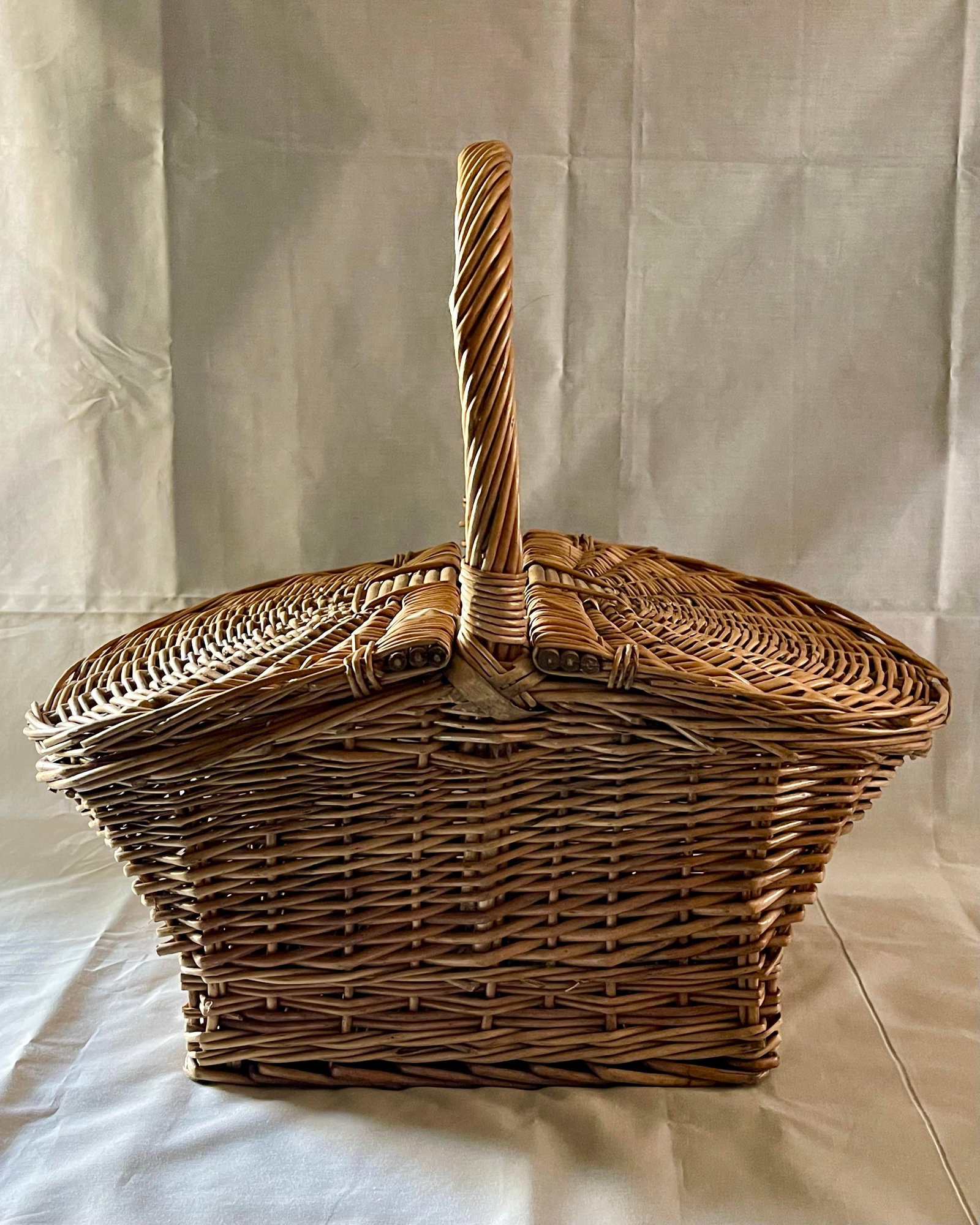 Vintage Wicker Picnic Basket - 5
