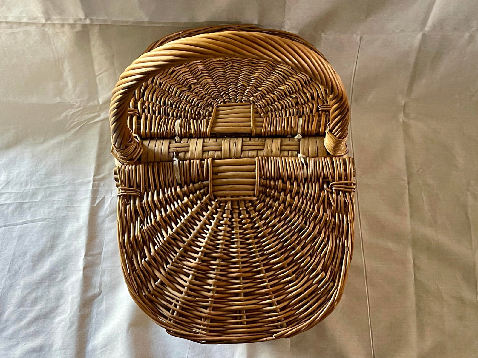 Vintage Wicker Picnic Basket - 9