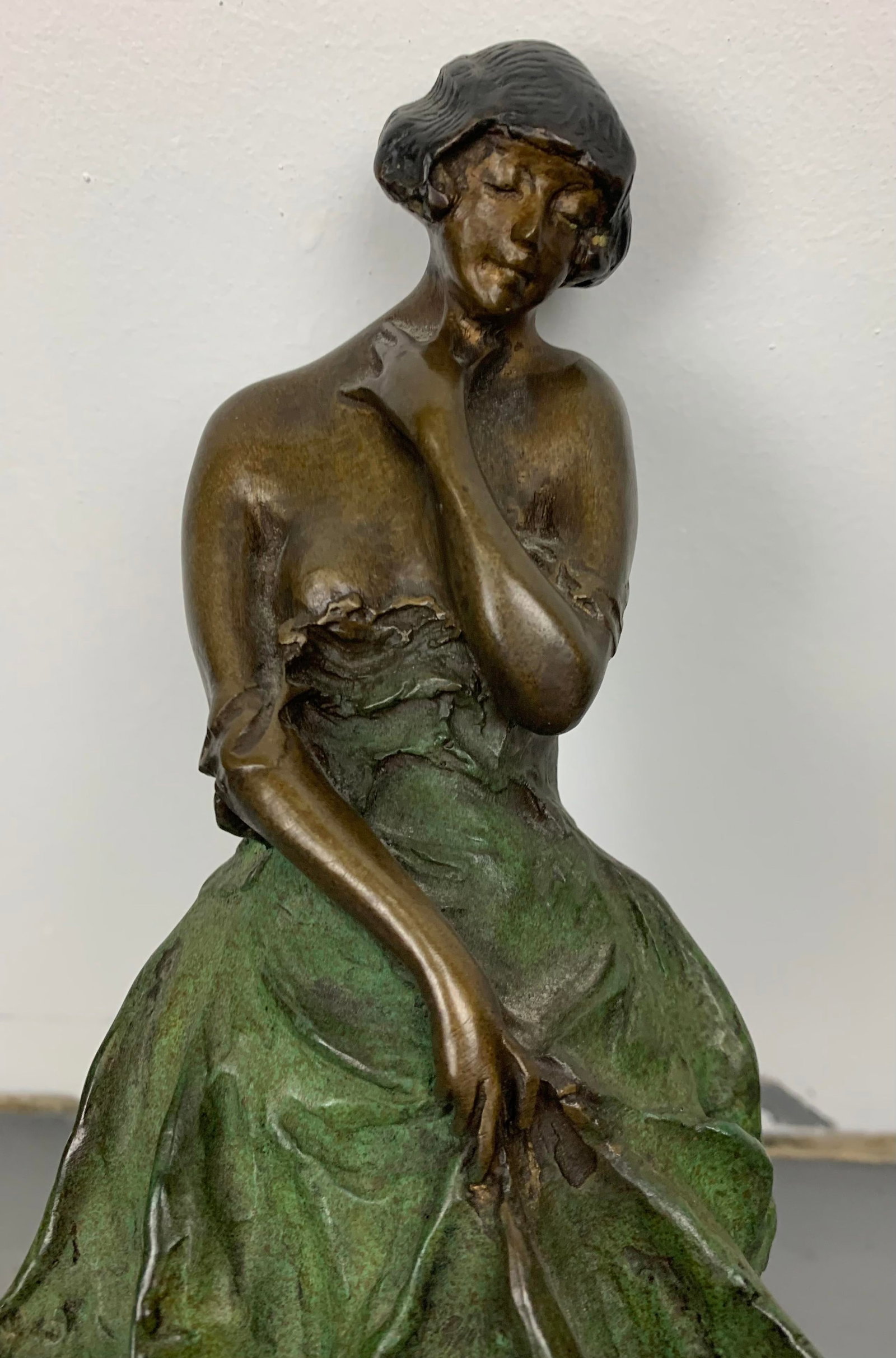 Art Deco French Bronze Statue - 6