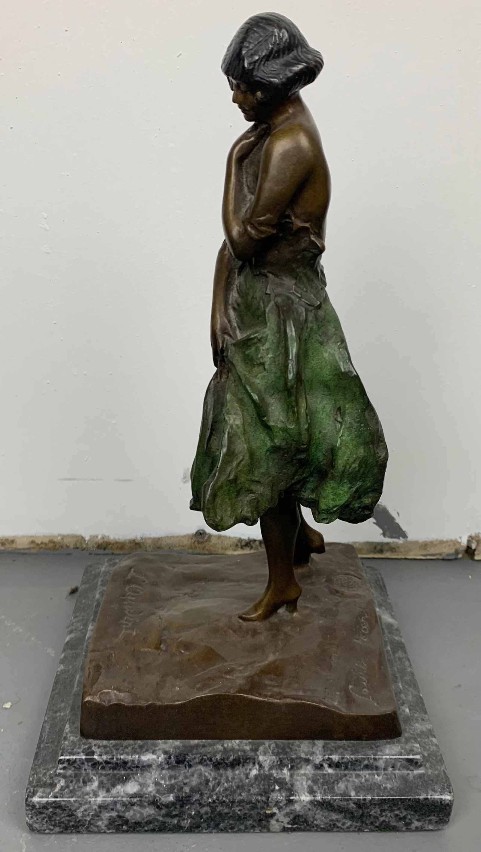 Art Deco French Bronze Statue - 7