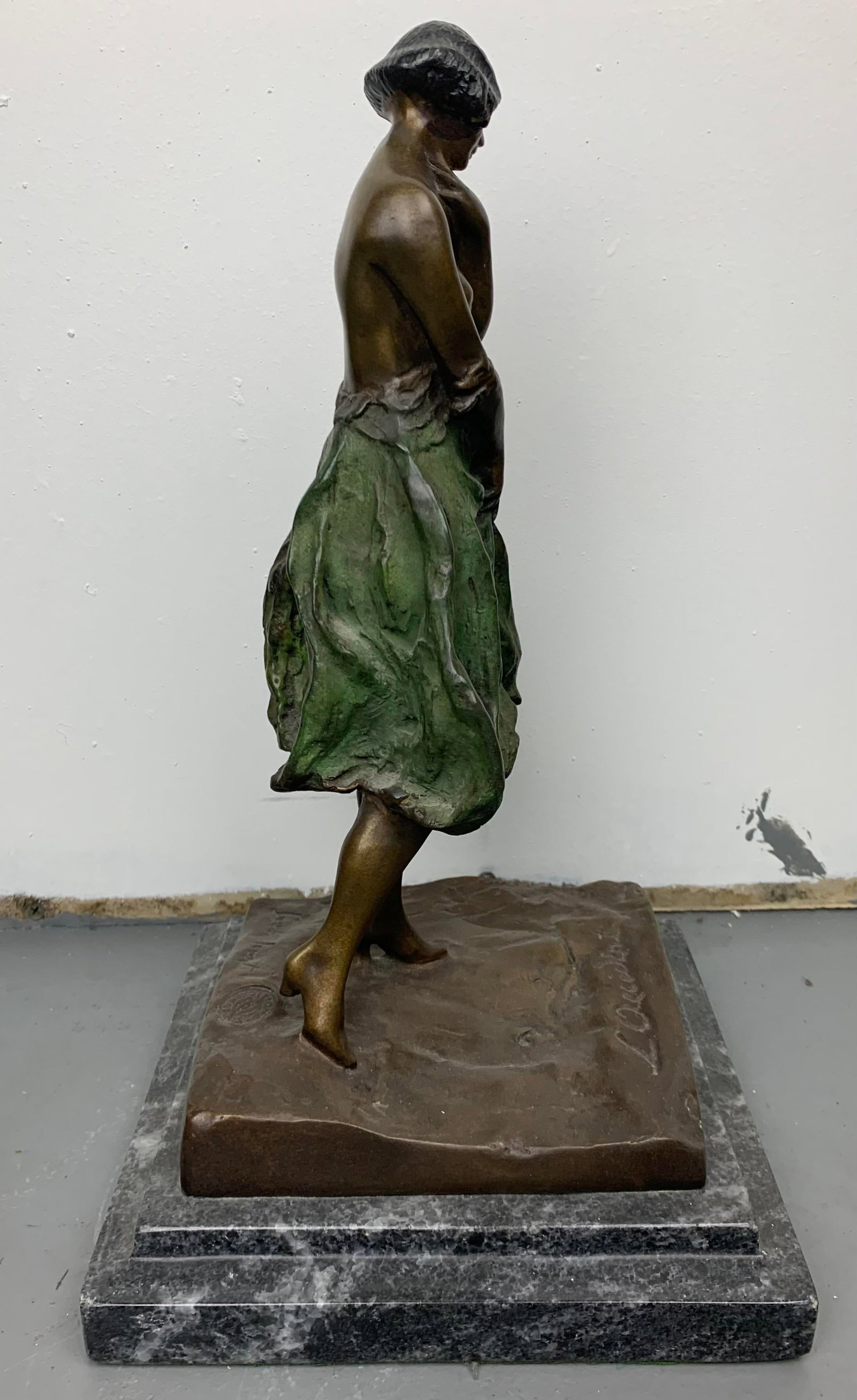 Art Deco French Bronze Statue - 8