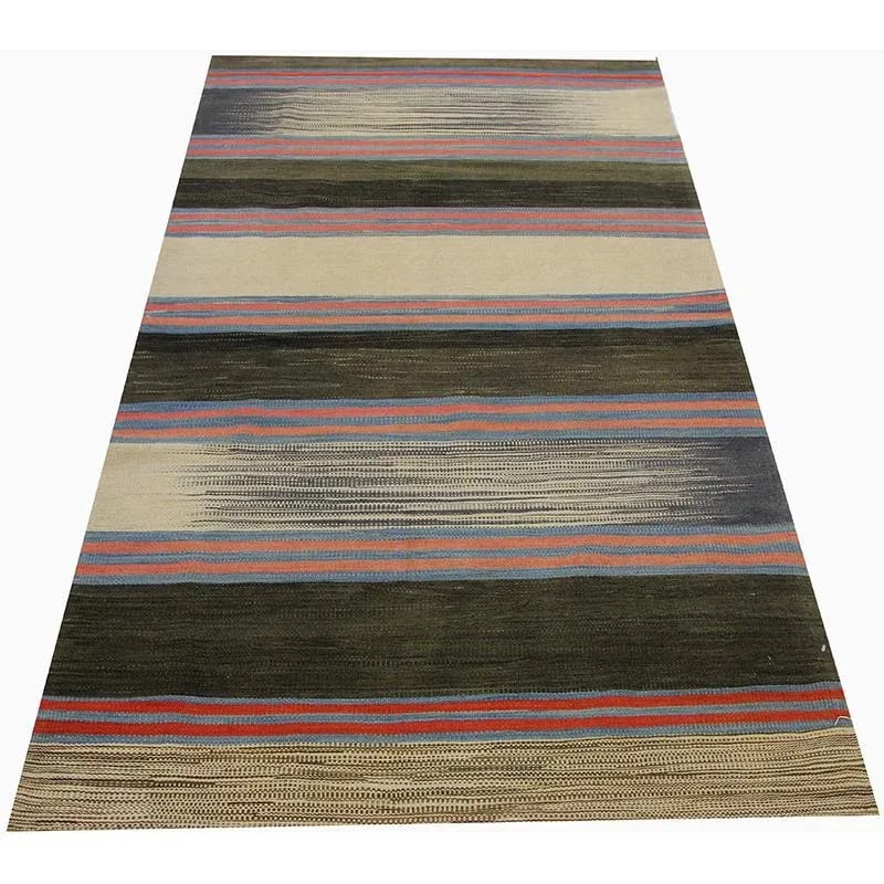Handwoven Scandinavian Style Persian Kilim Rug 3'4"*6'10" - 2
