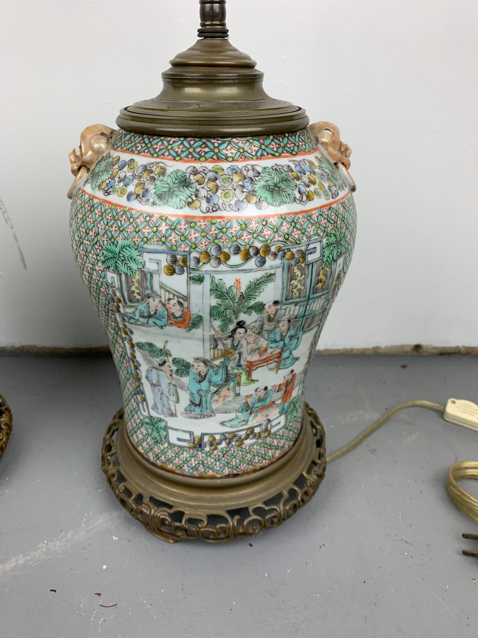 Antique Chinese Table Lamps, Set of 2 - 11