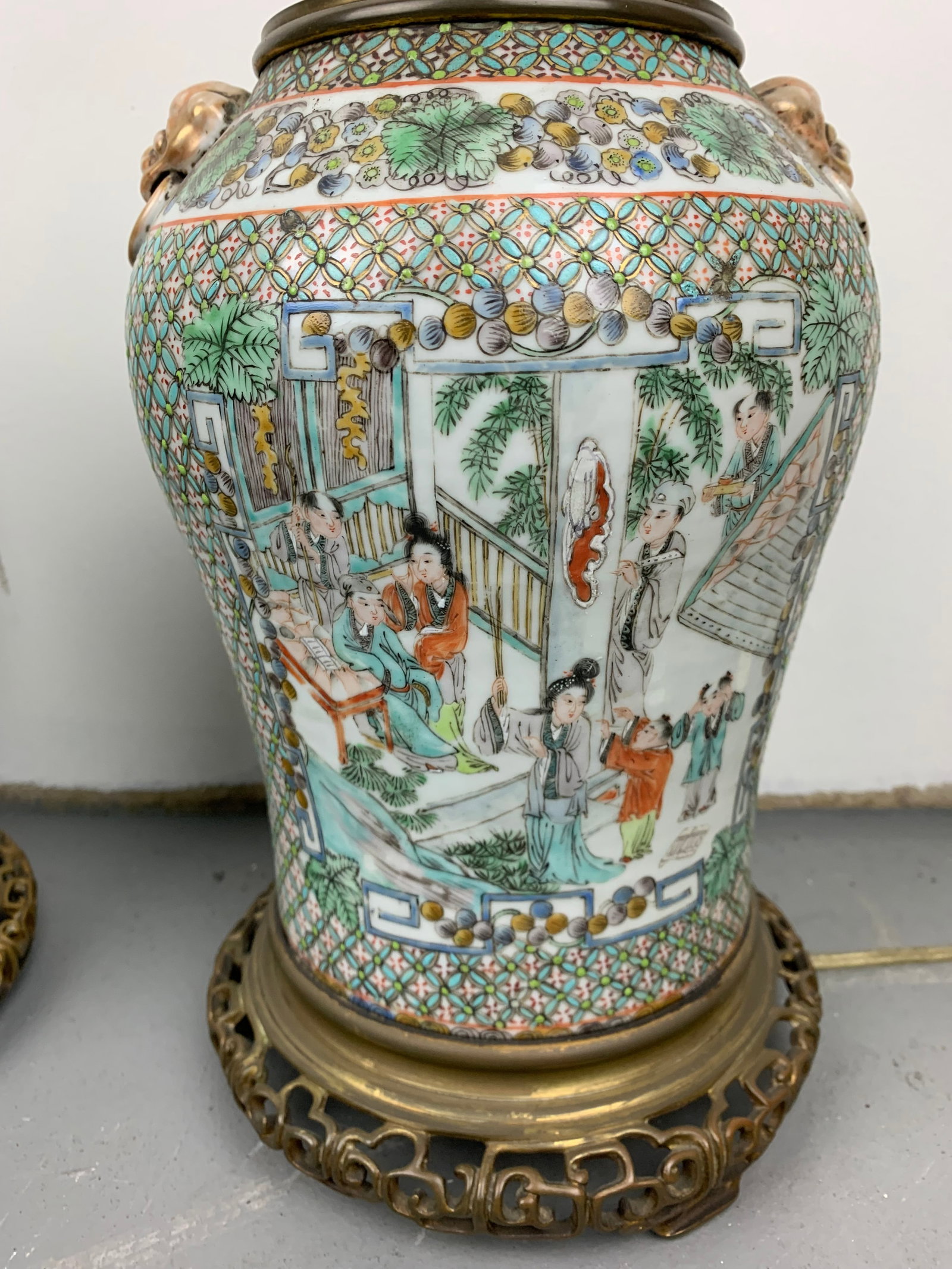 Antique Chinese Table Lamps, Set of 2 - 13