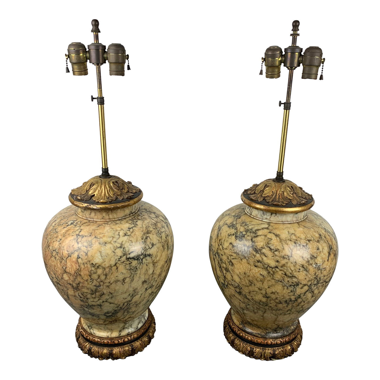 Vintage Onyx Table Lamps, Set of 2 (1 of 12)