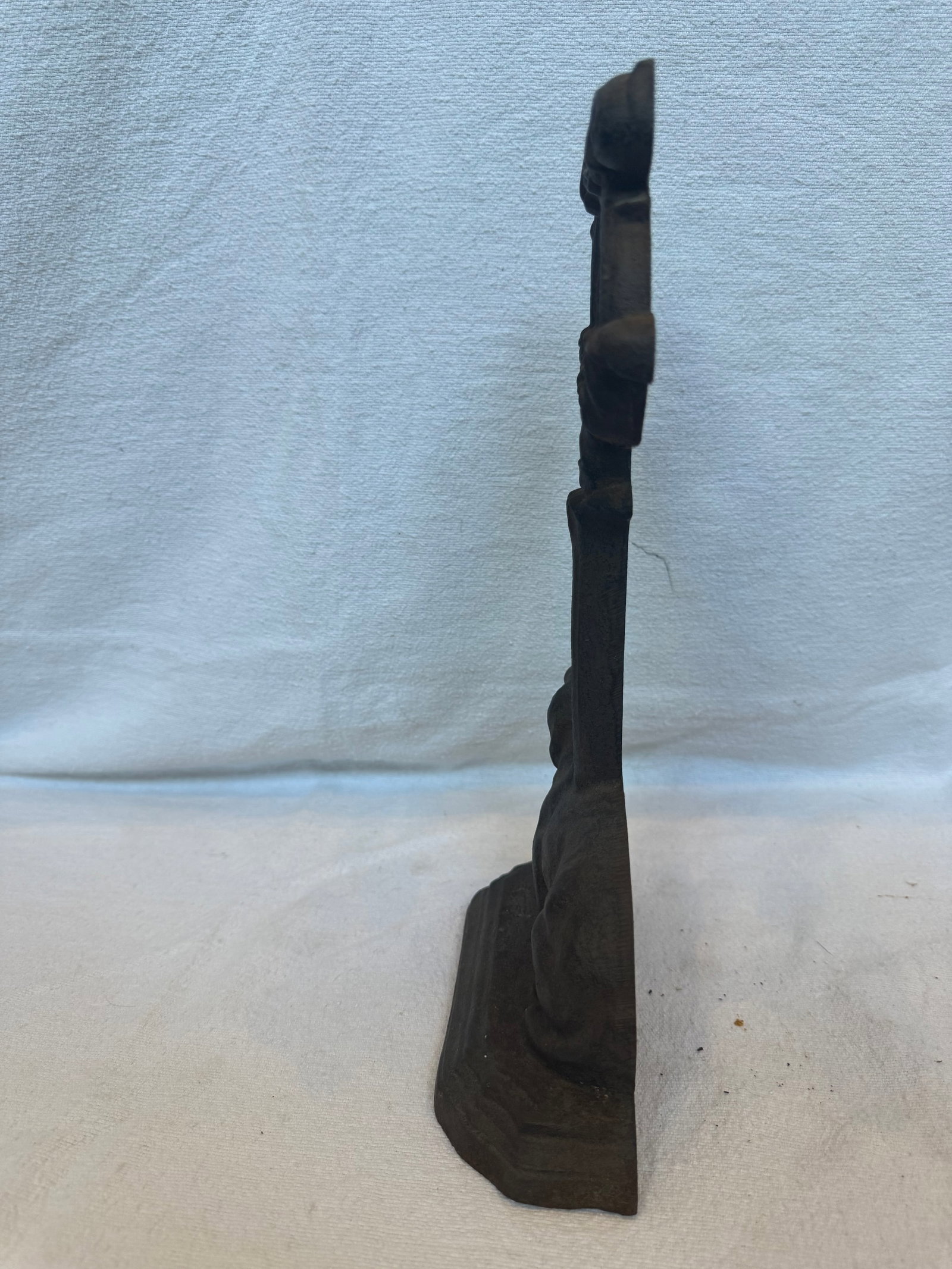 Victorian Cast Iron Lab Door Stop - 7