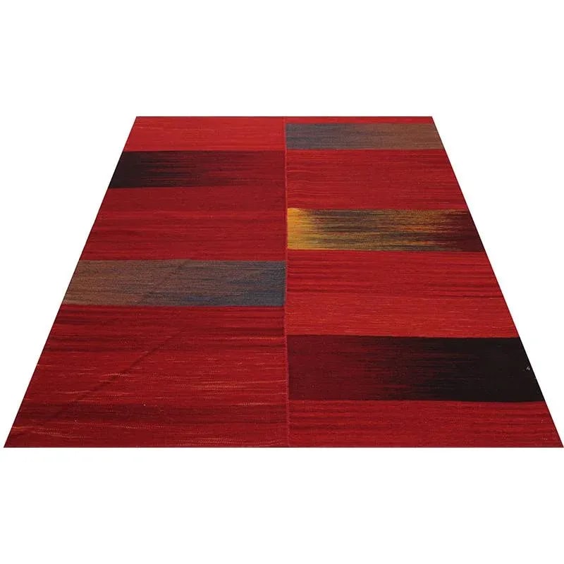 Handwoven Scandinavian Style Persian Kilim Rug 4'11" X 6'7" - 2