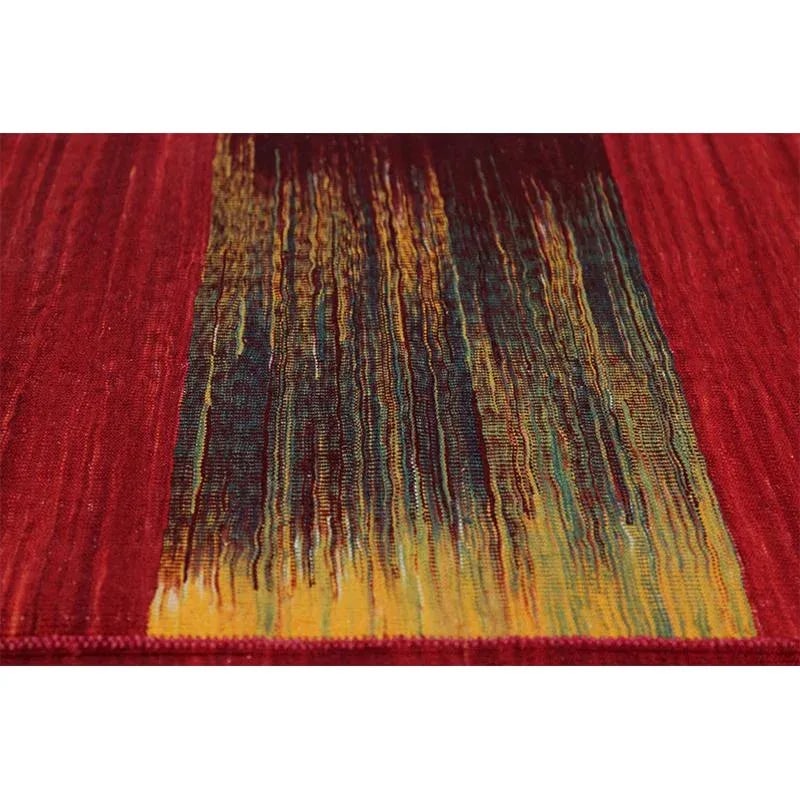 Handwoven Scandinavian Style Persian Kilim Rug 4'11" X 6'7" - 5