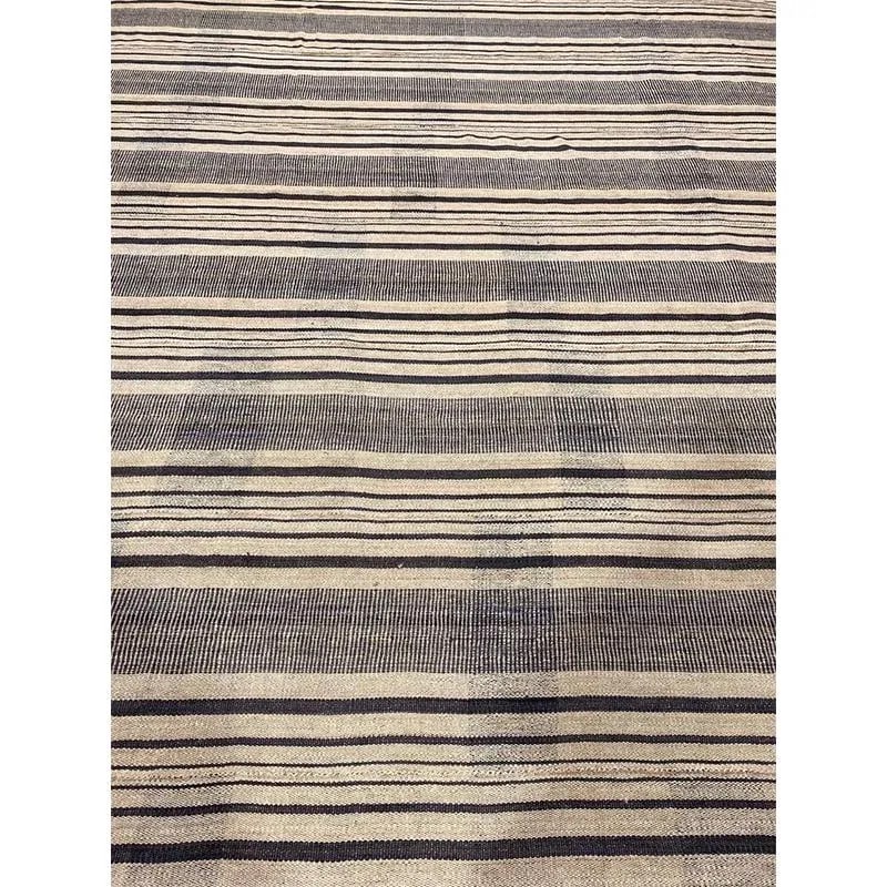 1960s Beige/Brown Persian Kilim Area Rug 13'0" X 13'2" - 5