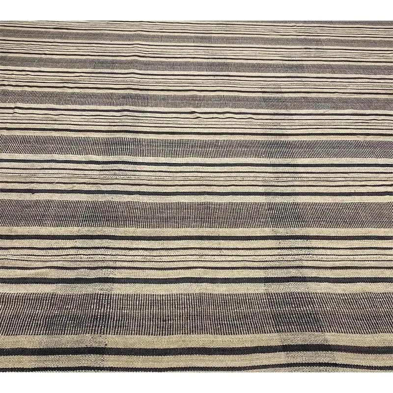 1960s Beige/Brown Persian Kilim Area Rug 13'0" X 13'2" - 7