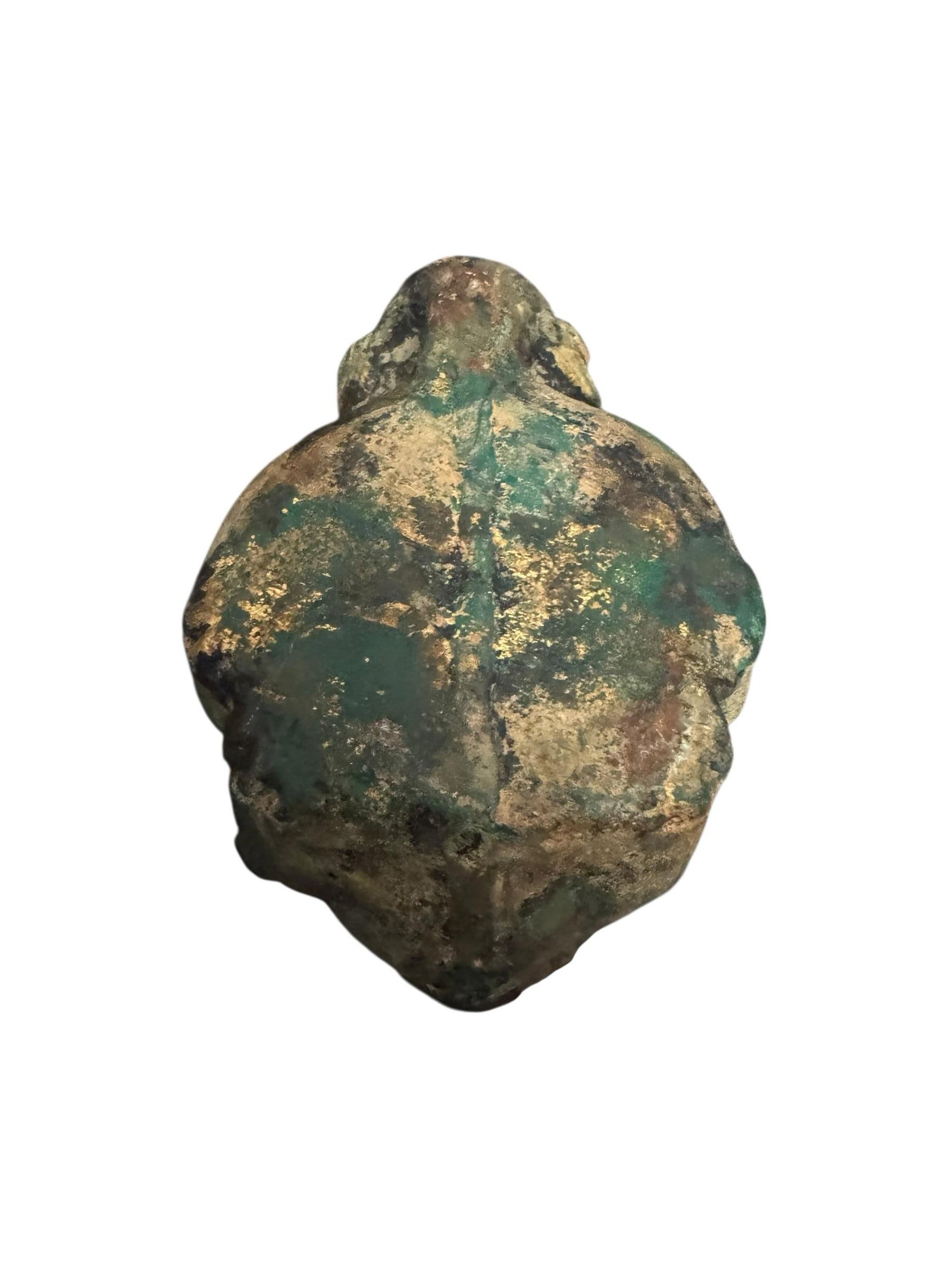 Antique 19th C. Bronze Foo Dog Incense Burner With Aged Verdigris Patina - Qing Era Asian Antique - 5