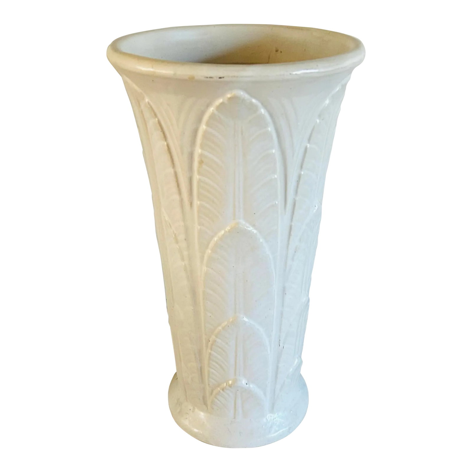 Vintage 1940's Palm Beach Regency Style Tall Vase by Robinson Ransbottom Pottery Co (1 of 7)