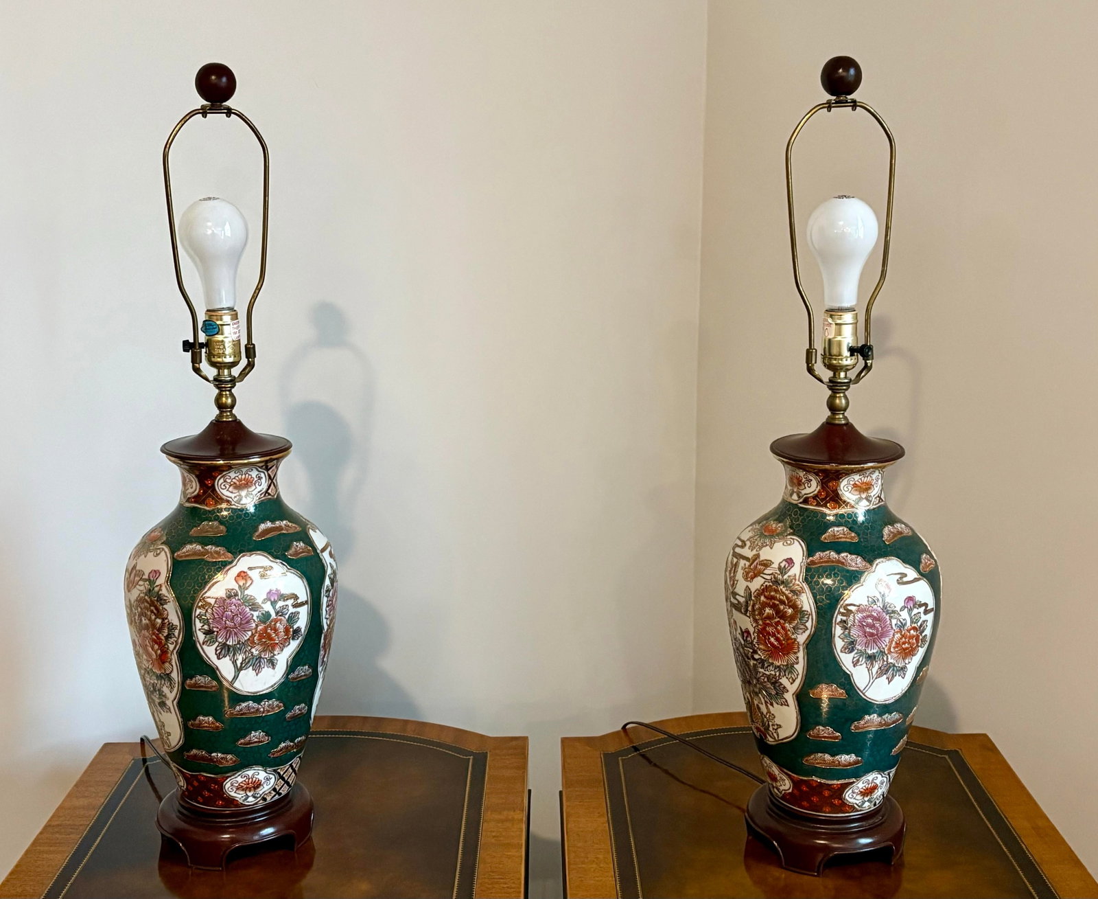 Late 20th Century Porcelain Vase Table Lamps - 3