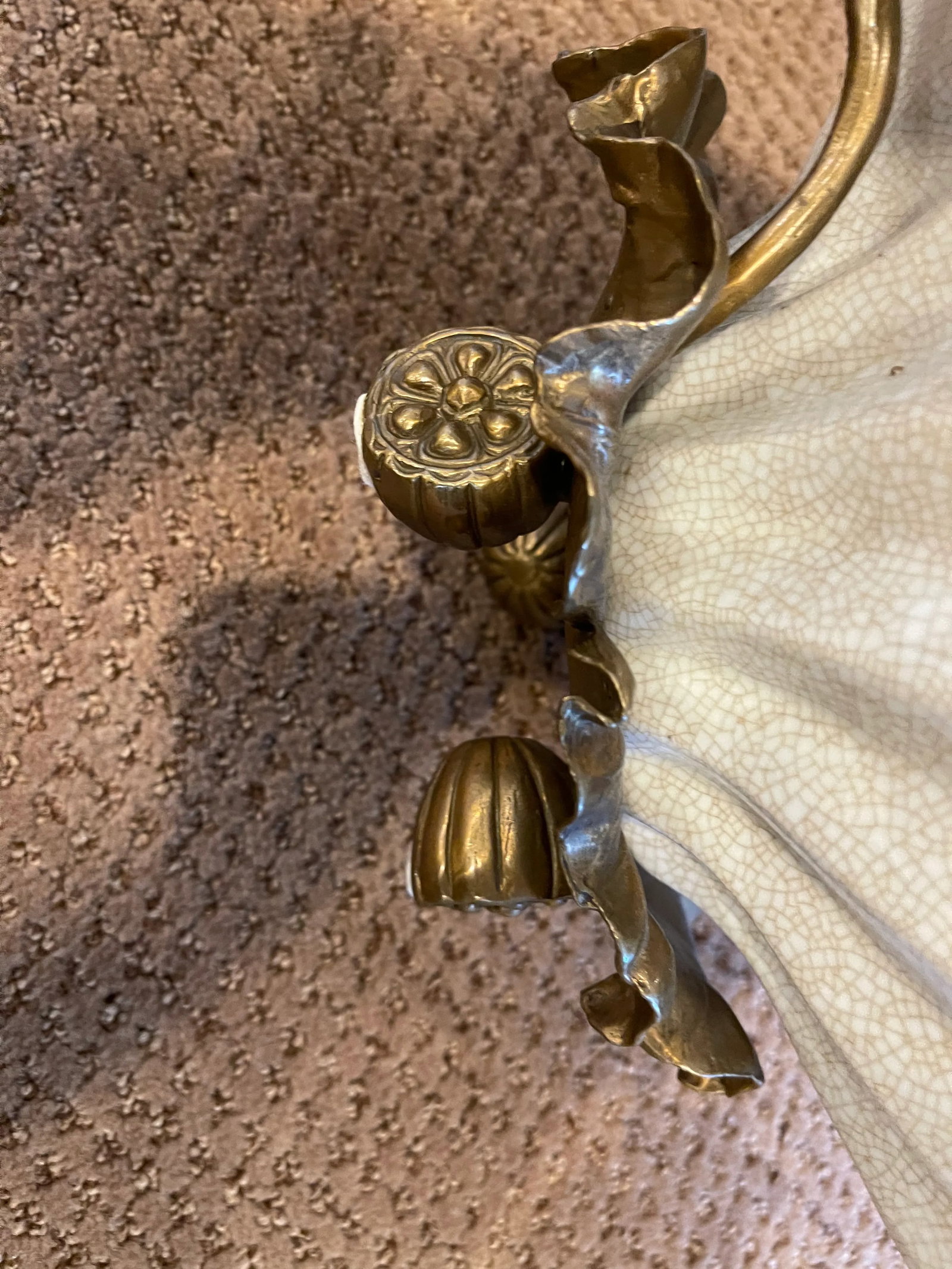 Castilian Ceramic & Brass Decorative Candelabra - 6