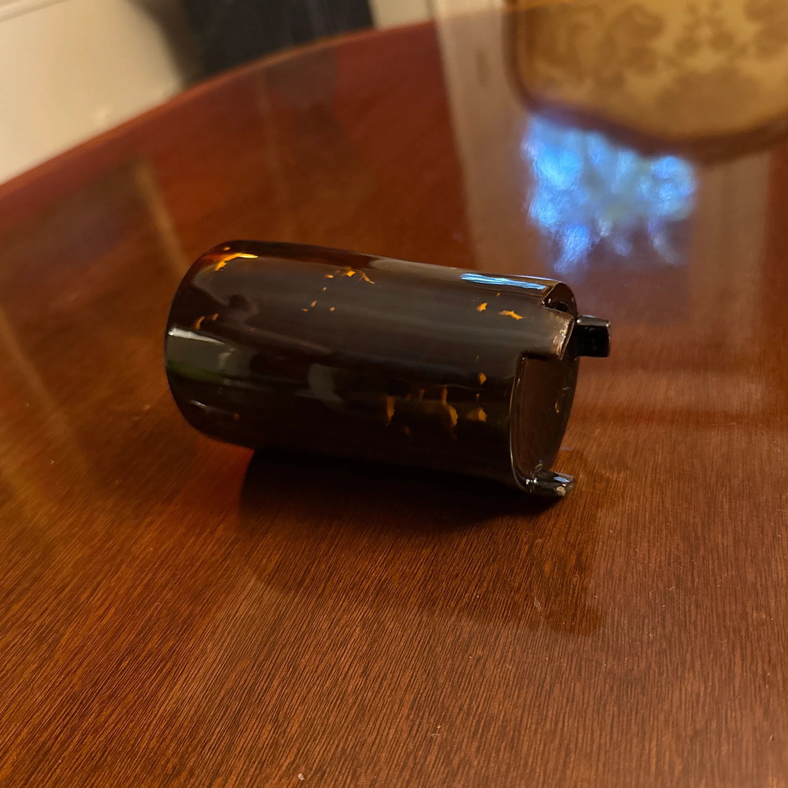 Mid 20th Century Faux Tortoise Shell Horn Cup - 2