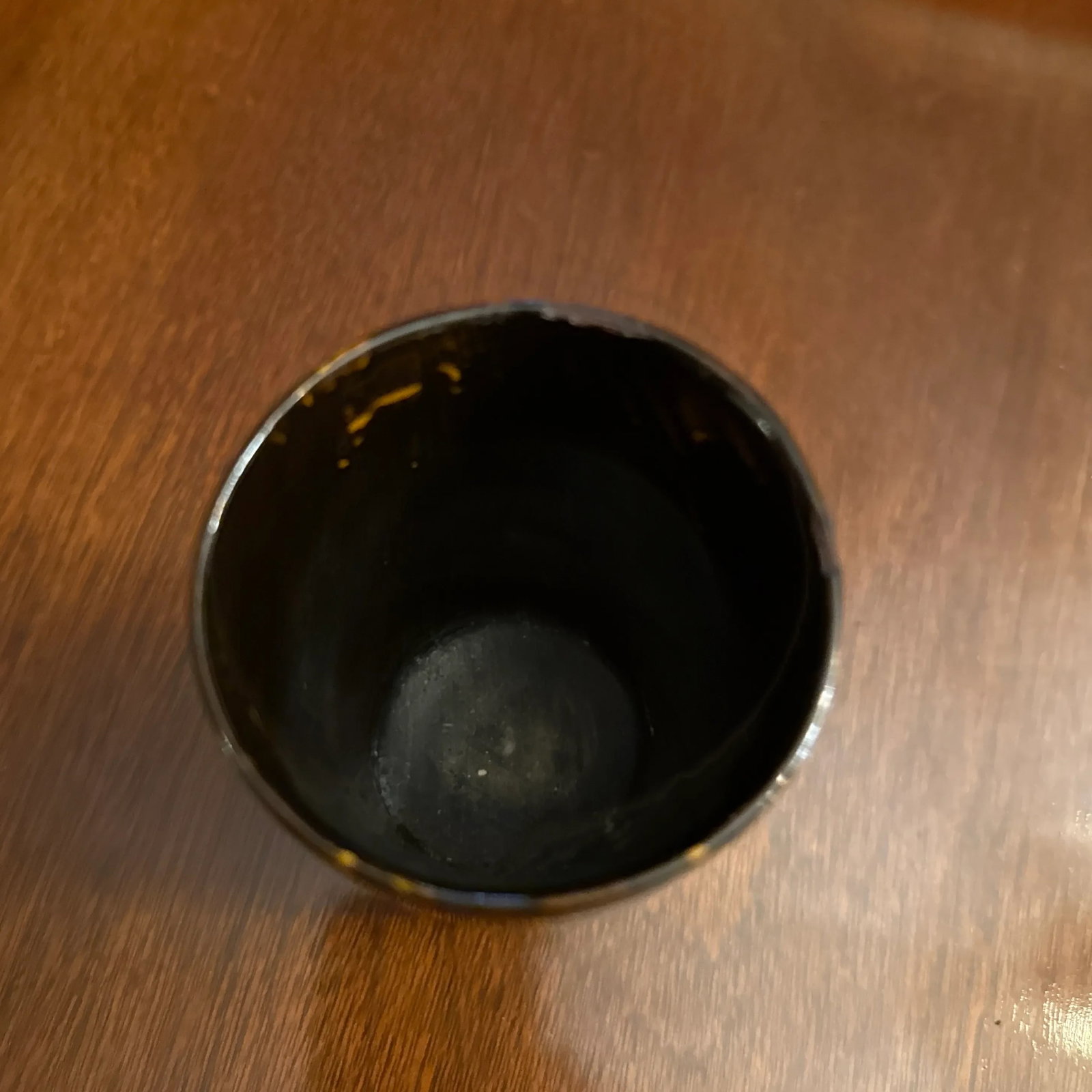 Mid 20th Century Faux Tortoise Shell Horn Cup - 4