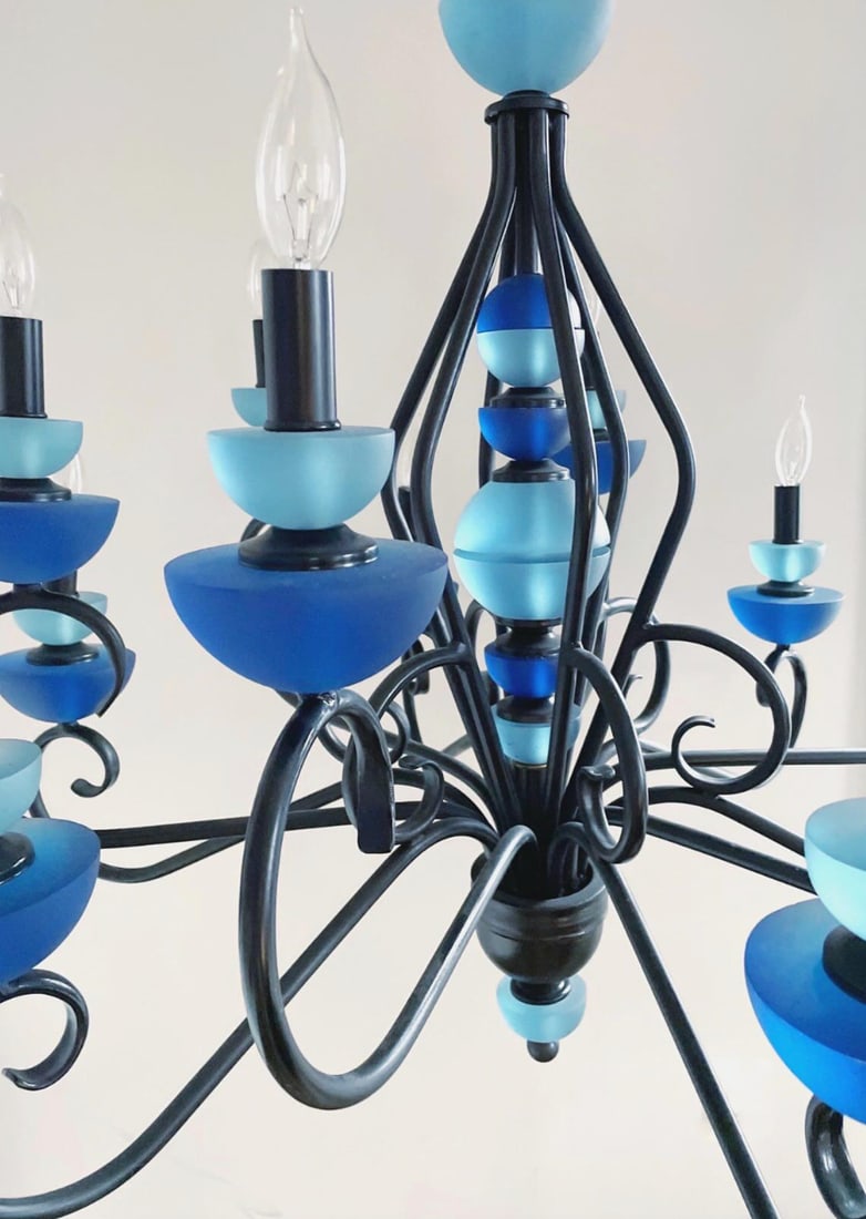 1980s Hivo Van Teal Lucite Chandelier - 3