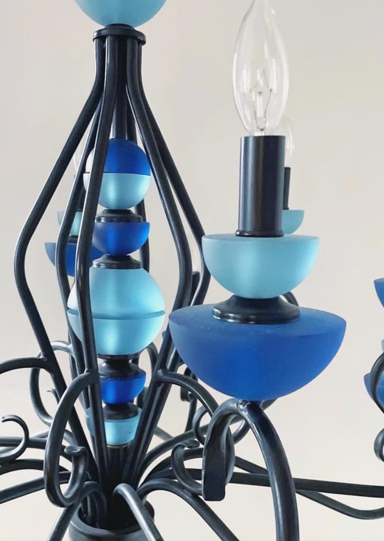 1980s Hivo Van Teal Lucite Chandelier - 4