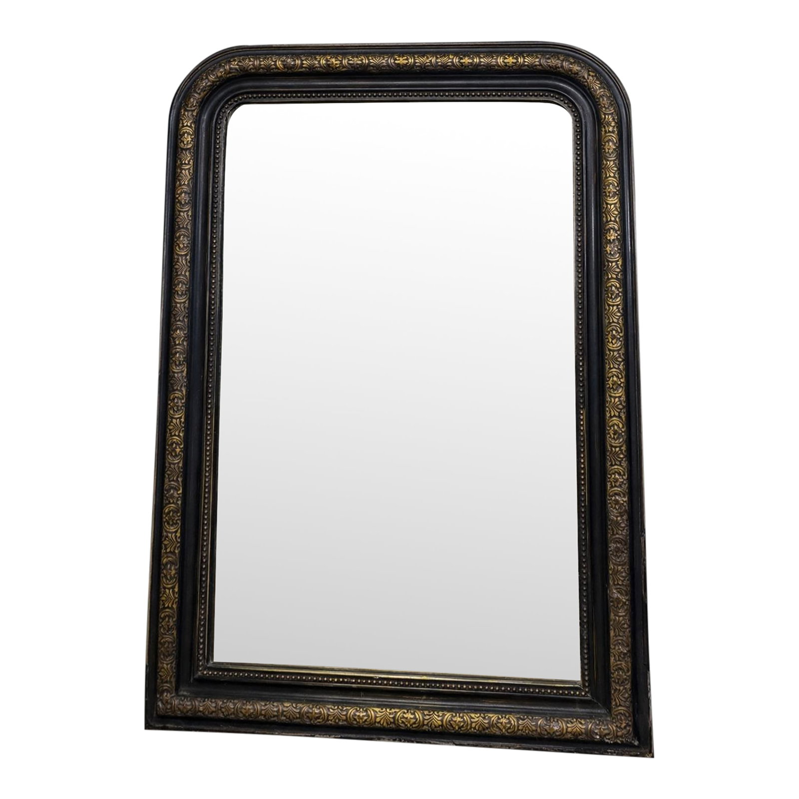 19th Century French Louis Phillipe Style Black and Gold Mirror (1 of 7)