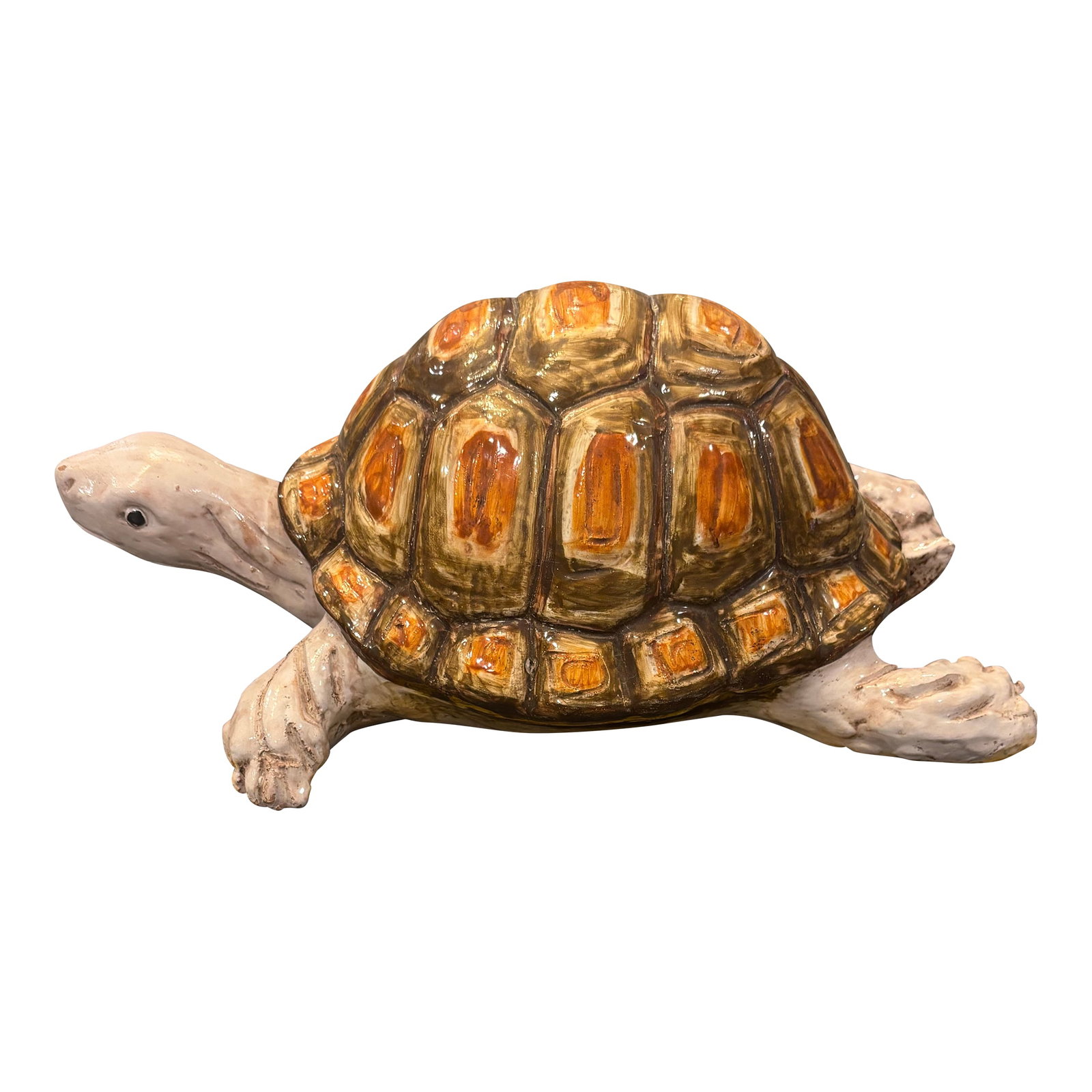 Italian Glazed TerraCotta Ceramic Animal Turtle Tortoise (1 of 9)