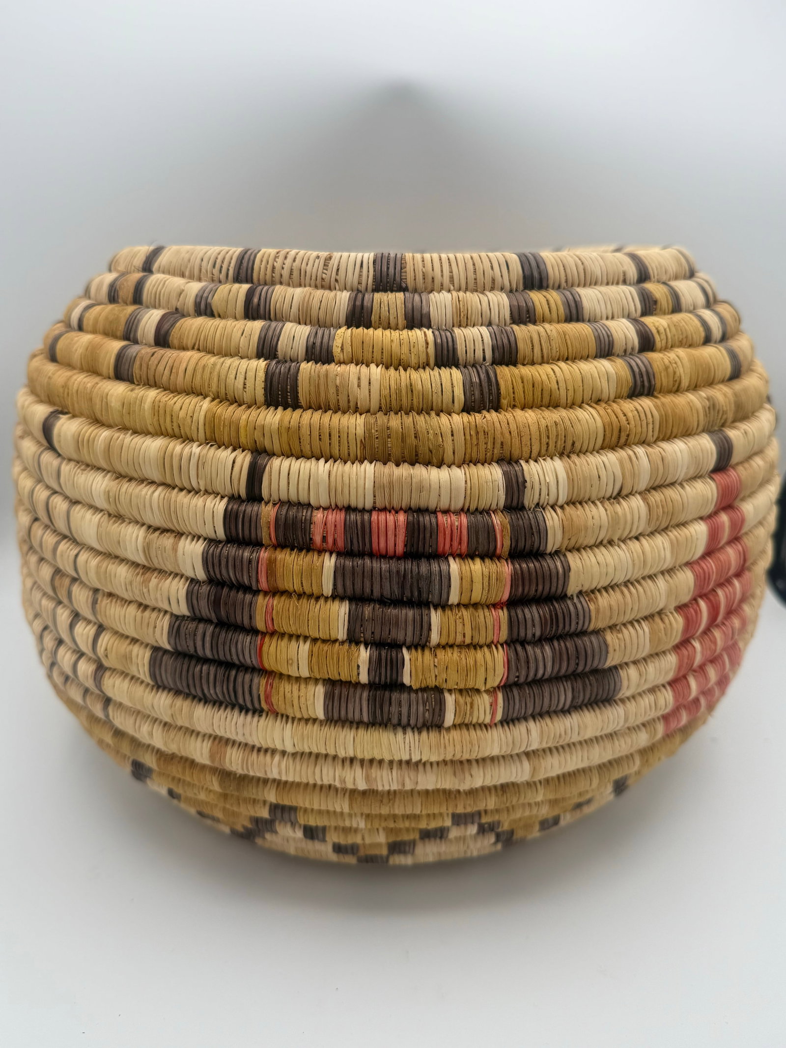 Rare Vintage Hopi Native American Coiled Basket - 3