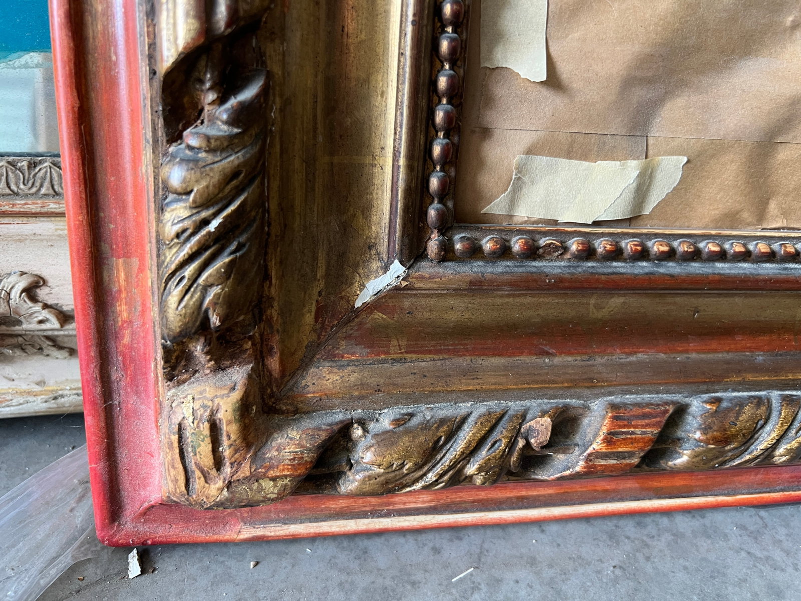 19th Century French Louis Philippe Giltwood Mirror - 11