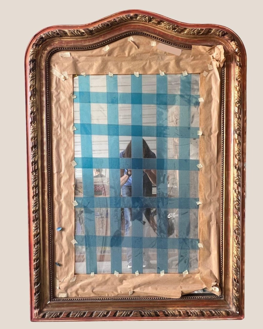 19th Century French Louis Philippe Giltwood Mirror - 2