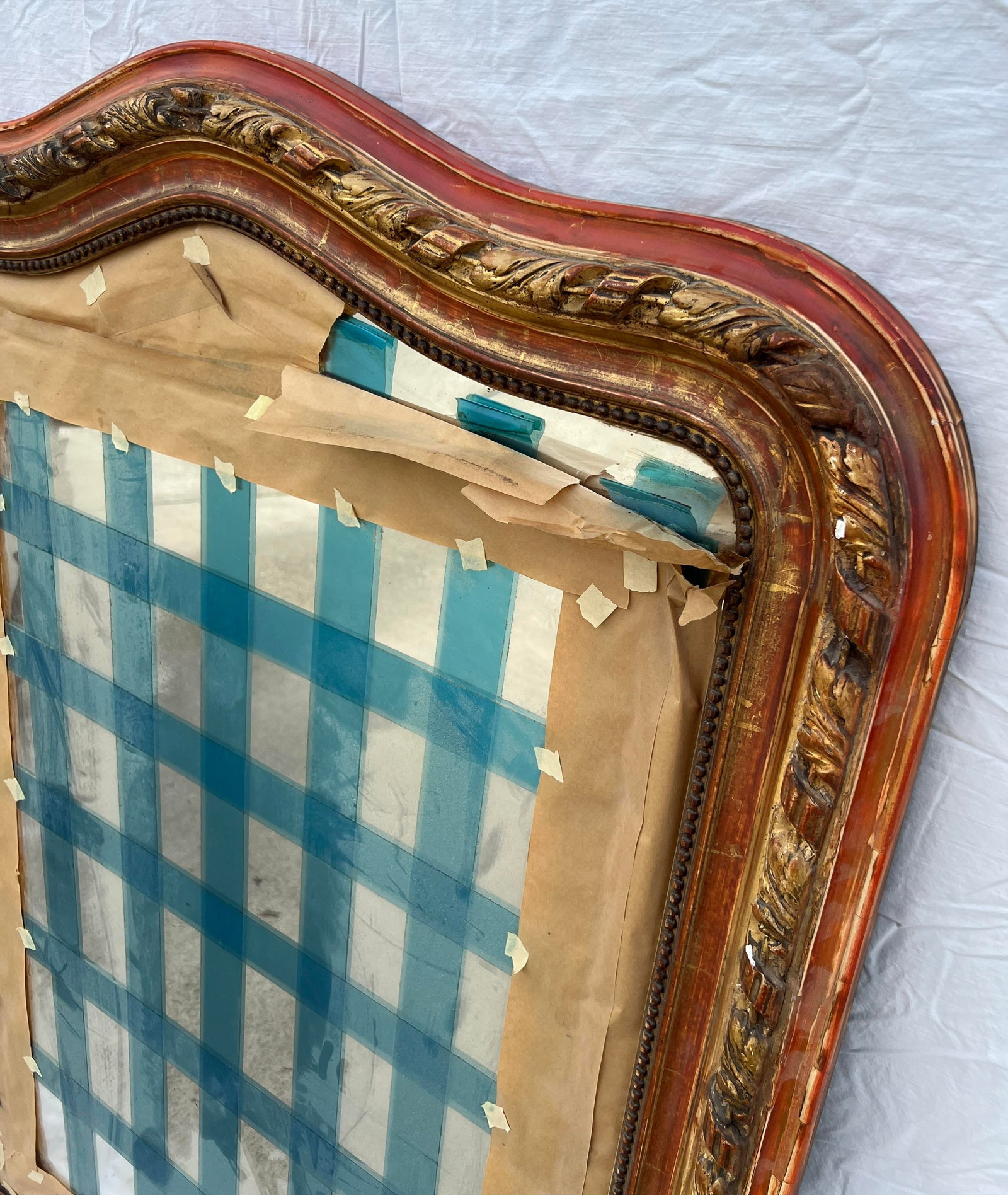 19th Century French Louis Philippe Giltwood Mirror - 3