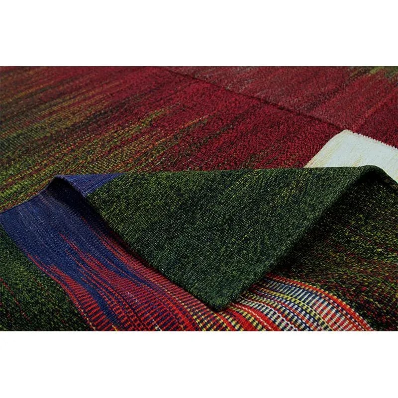 Handwoven Flatweave Stripe Pattern Scandinavian Style Kilim Rug 4'10" X 6'0'' - 3