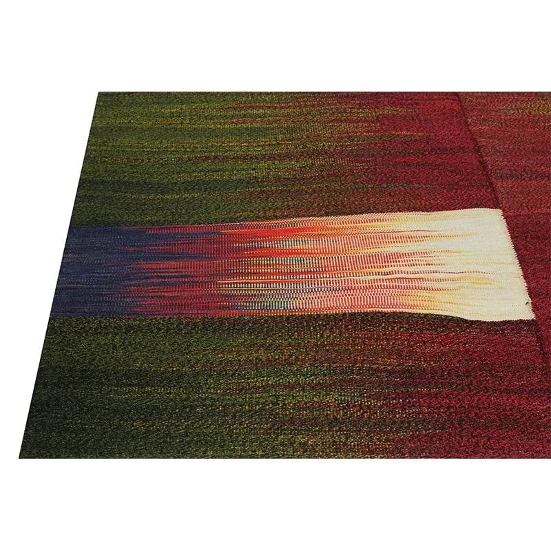Handwoven Flatweave Stripe Pattern Scandinavian Style Kilim Rug 4'10" X 6'0'' - 4