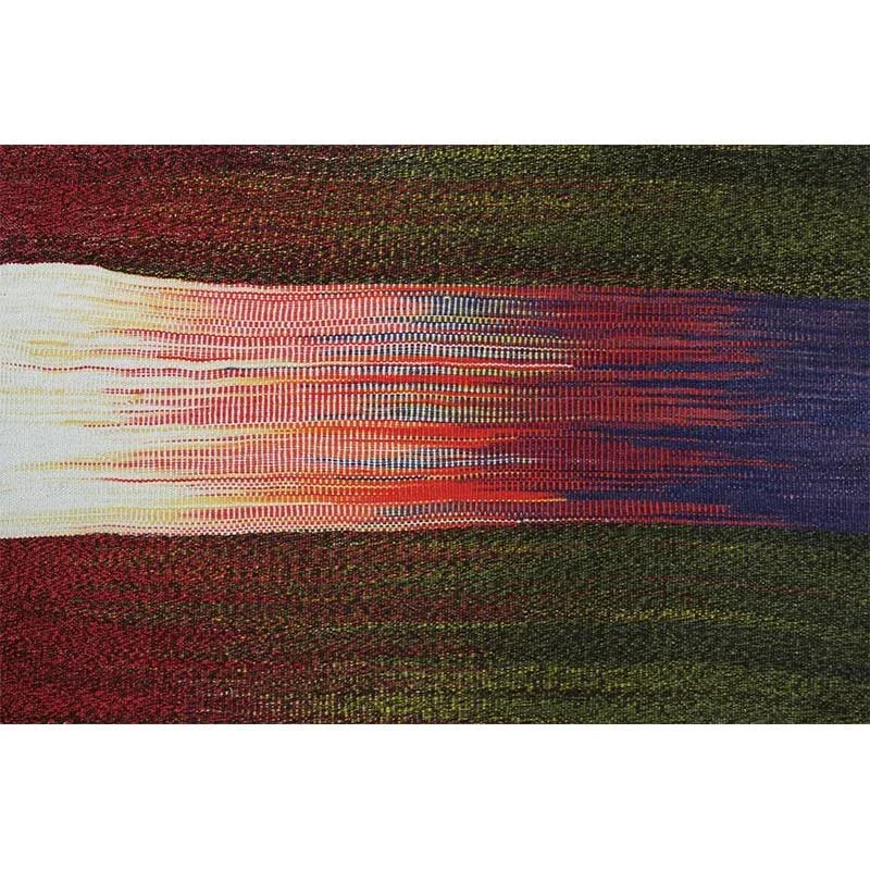 Handwoven Flatweave Stripe Pattern Scandinavian Style Kilim Rug 4'10" X 6'0'' - 9