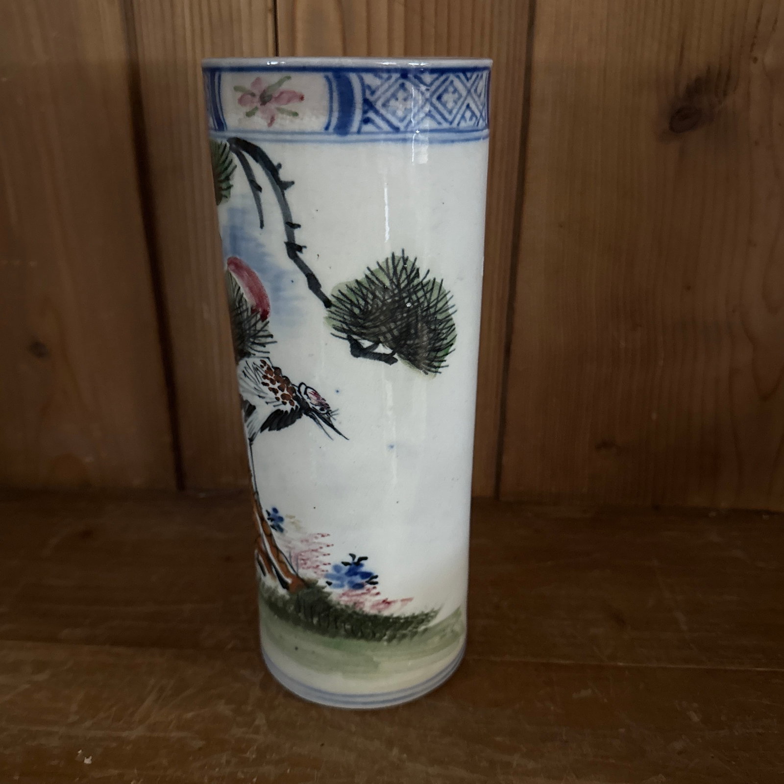 Late 19th Century Hand Painted Bird Vase - 2