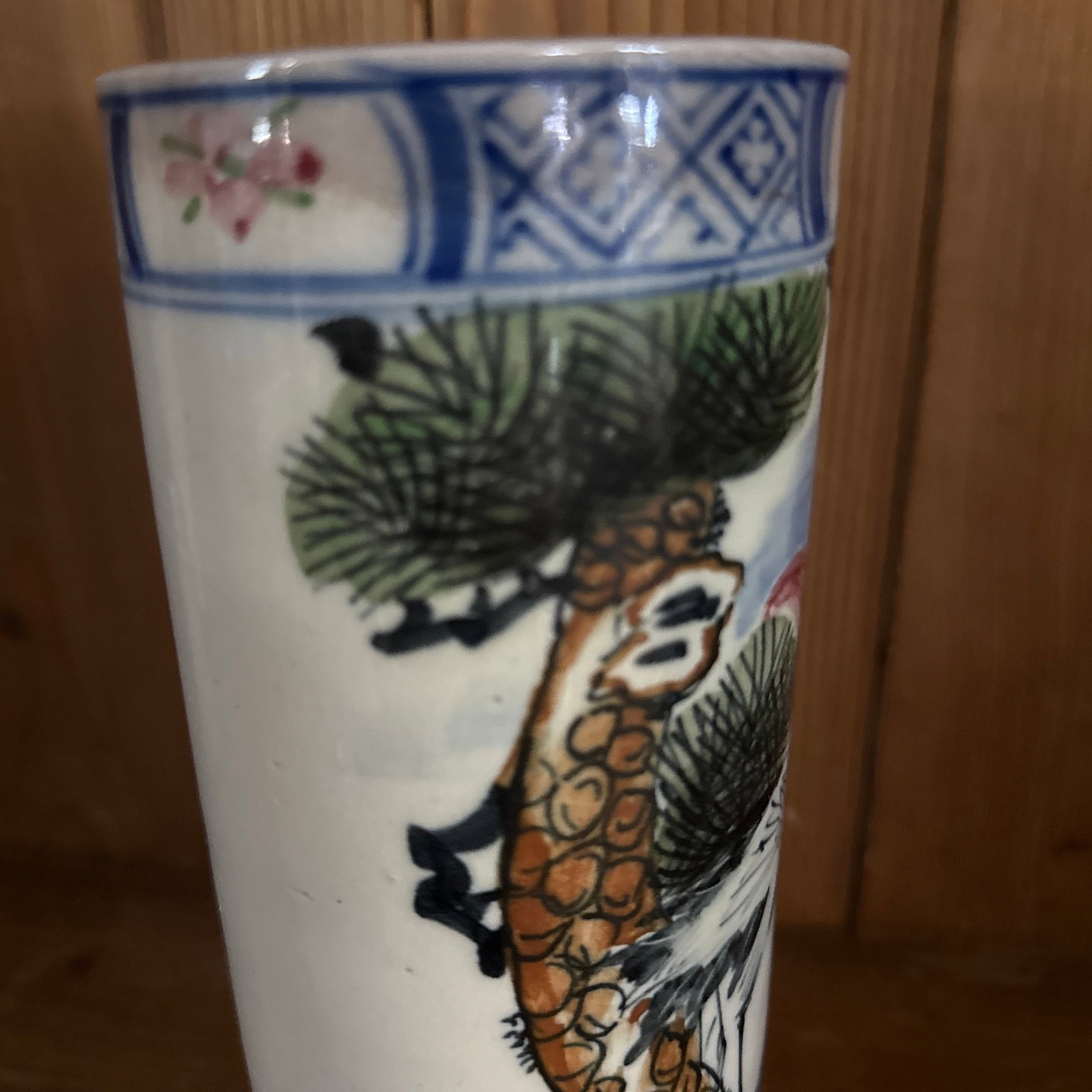 Late 19th Century Hand Painted Bird Vase - 4