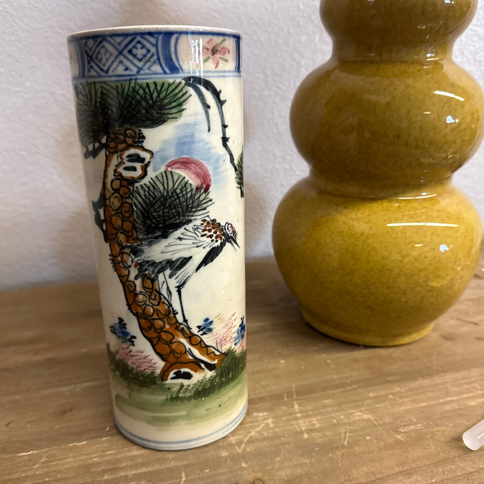 Late 19th Century Hand Painted Bird Vase - 6