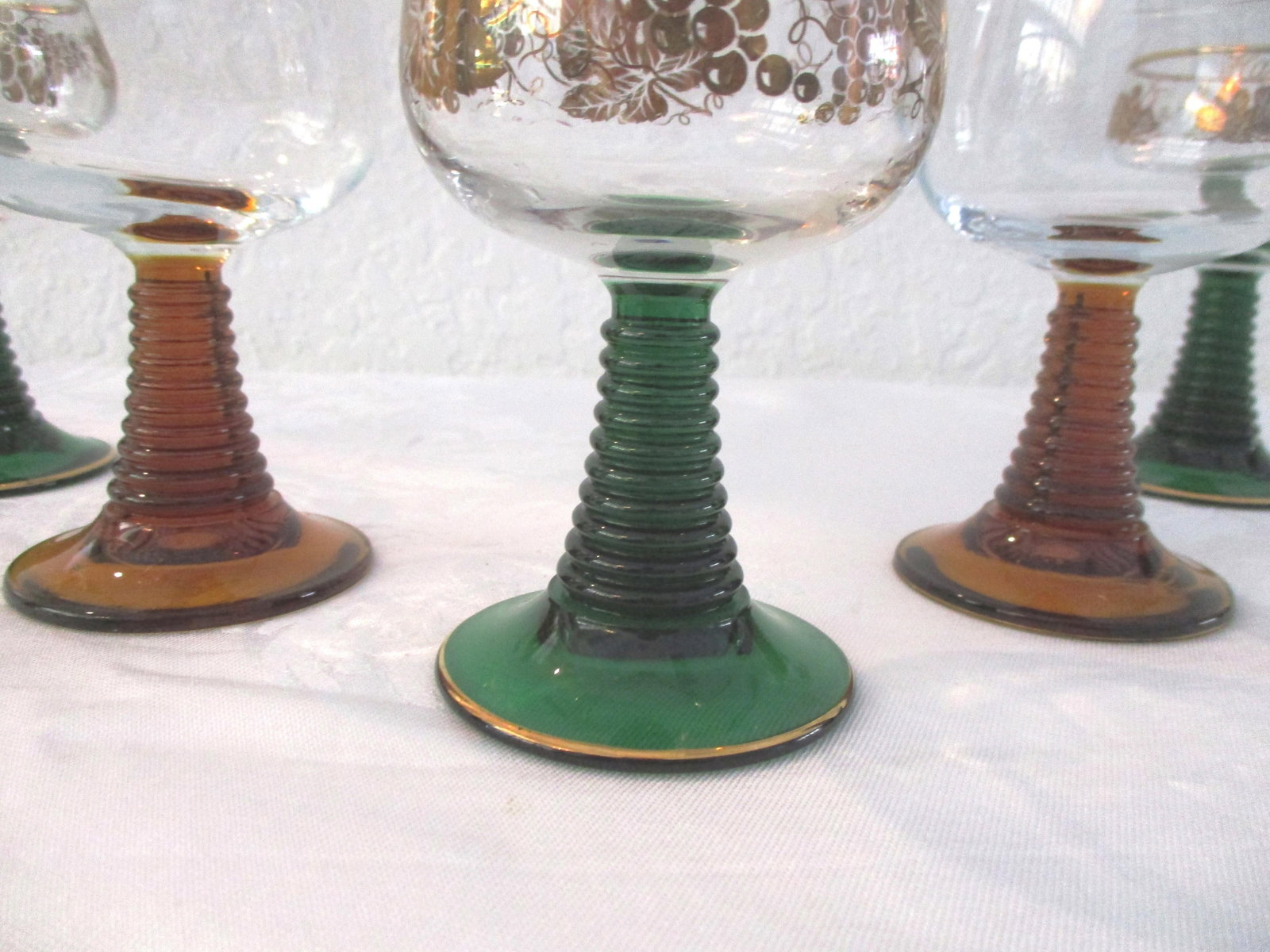 Mid-Century Roemer Wine Glasses, S/5 - 2