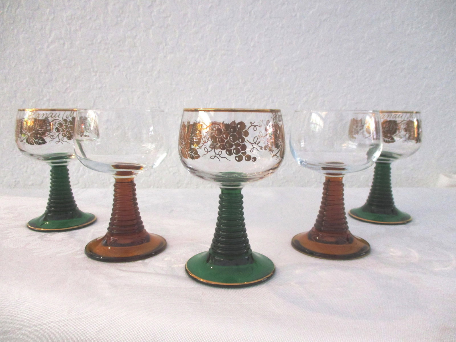 Mid-Century Roemer Wine Glasses, S/5 - 6