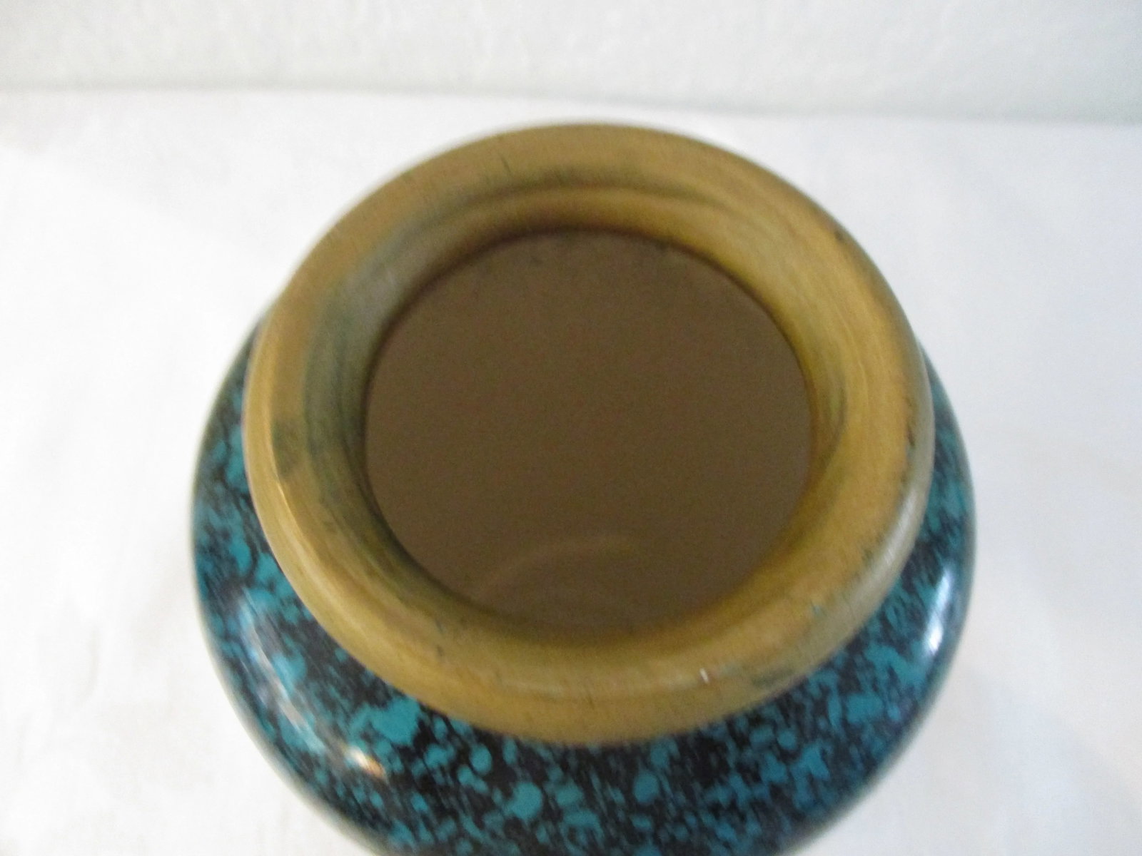 Mid-Century Japanese Enamelware Hand-Painted Cherry Blossom Vase - 4