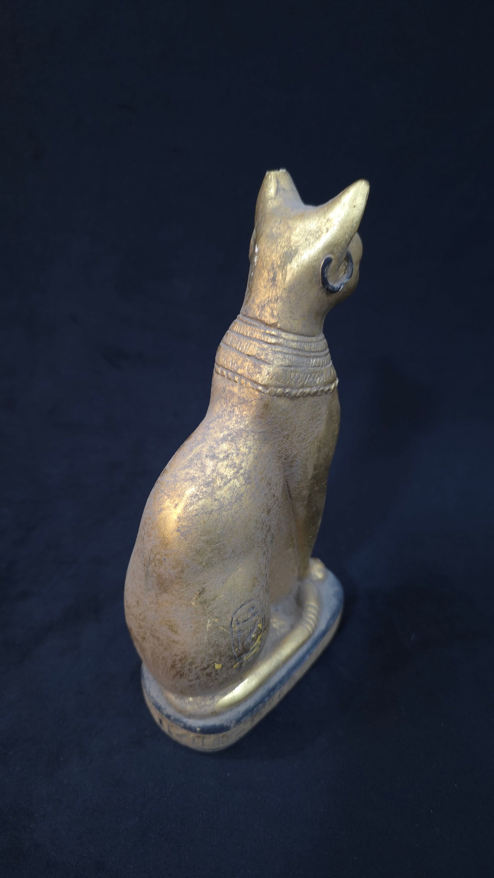 Vintage Egyptian Statue of Goddess Bastet Cat Figure Egyptian Civilization Bc - 3
