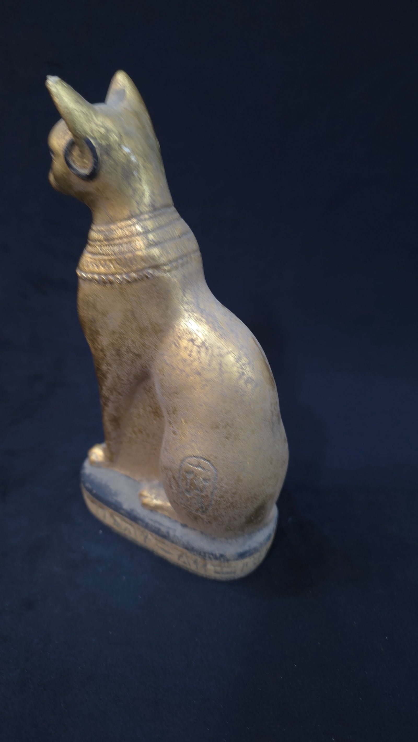 Vintage Egyptian Statue of Goddess Bastet Cat Figure Egyptian Civilization Bc - 5