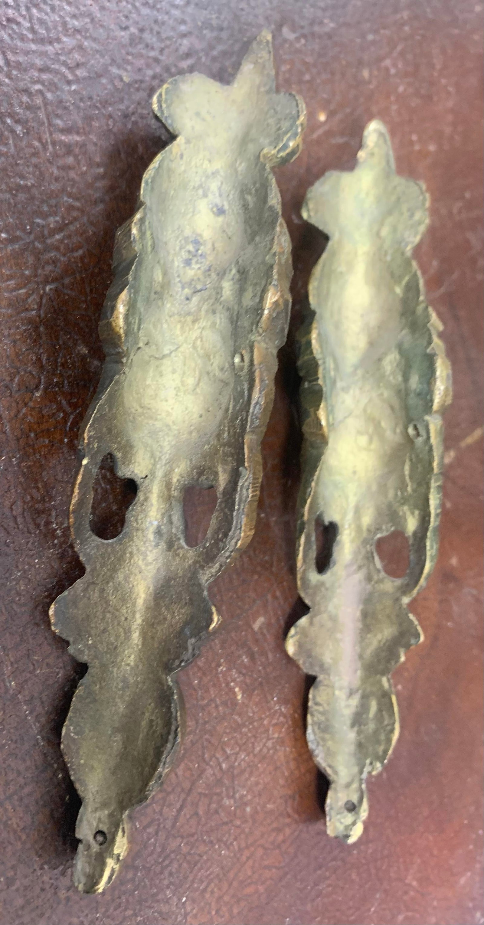 Antique French Bronze Ormolu Figural Furniture Ornaments - Pair - 9
