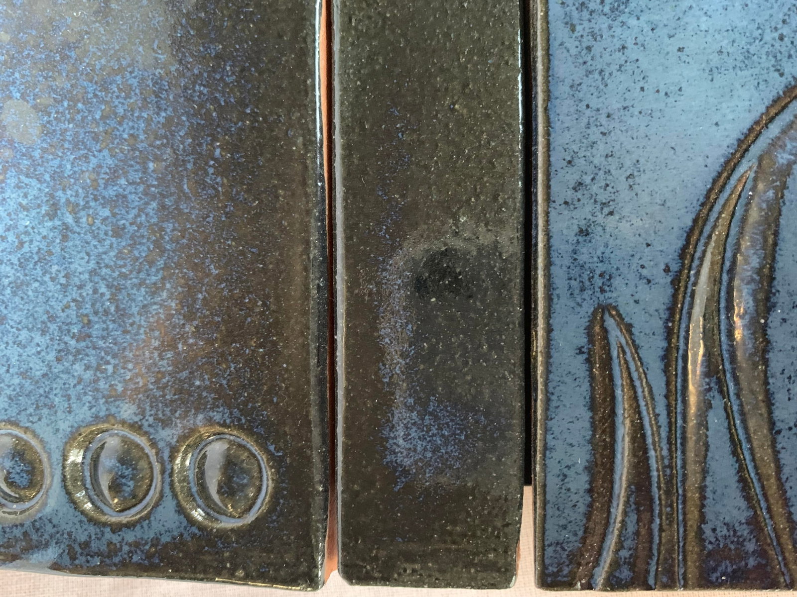 Late 20th Century Handcrafted Ceramic Wall Mirror - 5
