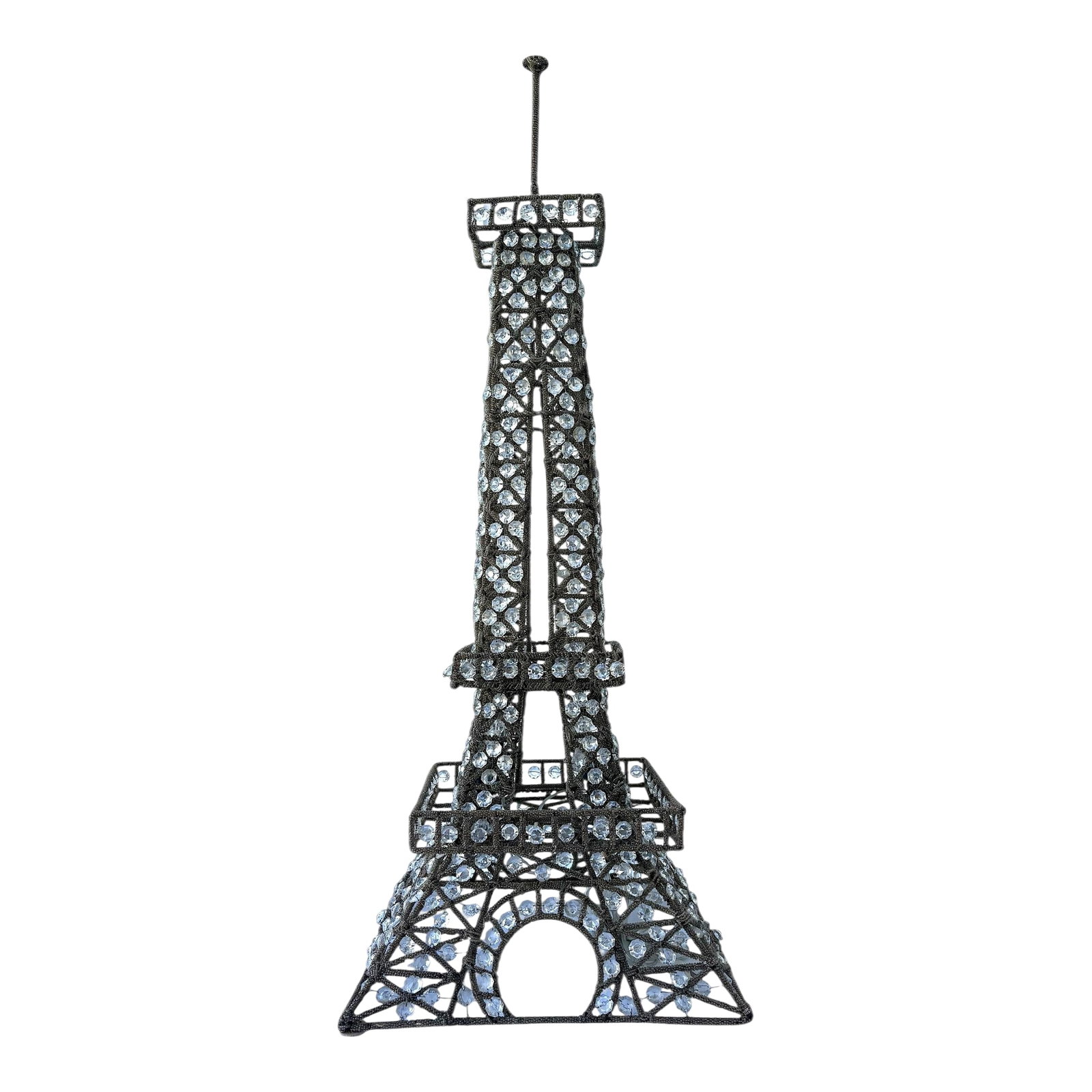 Mid 20th Century Mid Century Modern French Beaded Eiffel Tower Lamp (1 of 10)