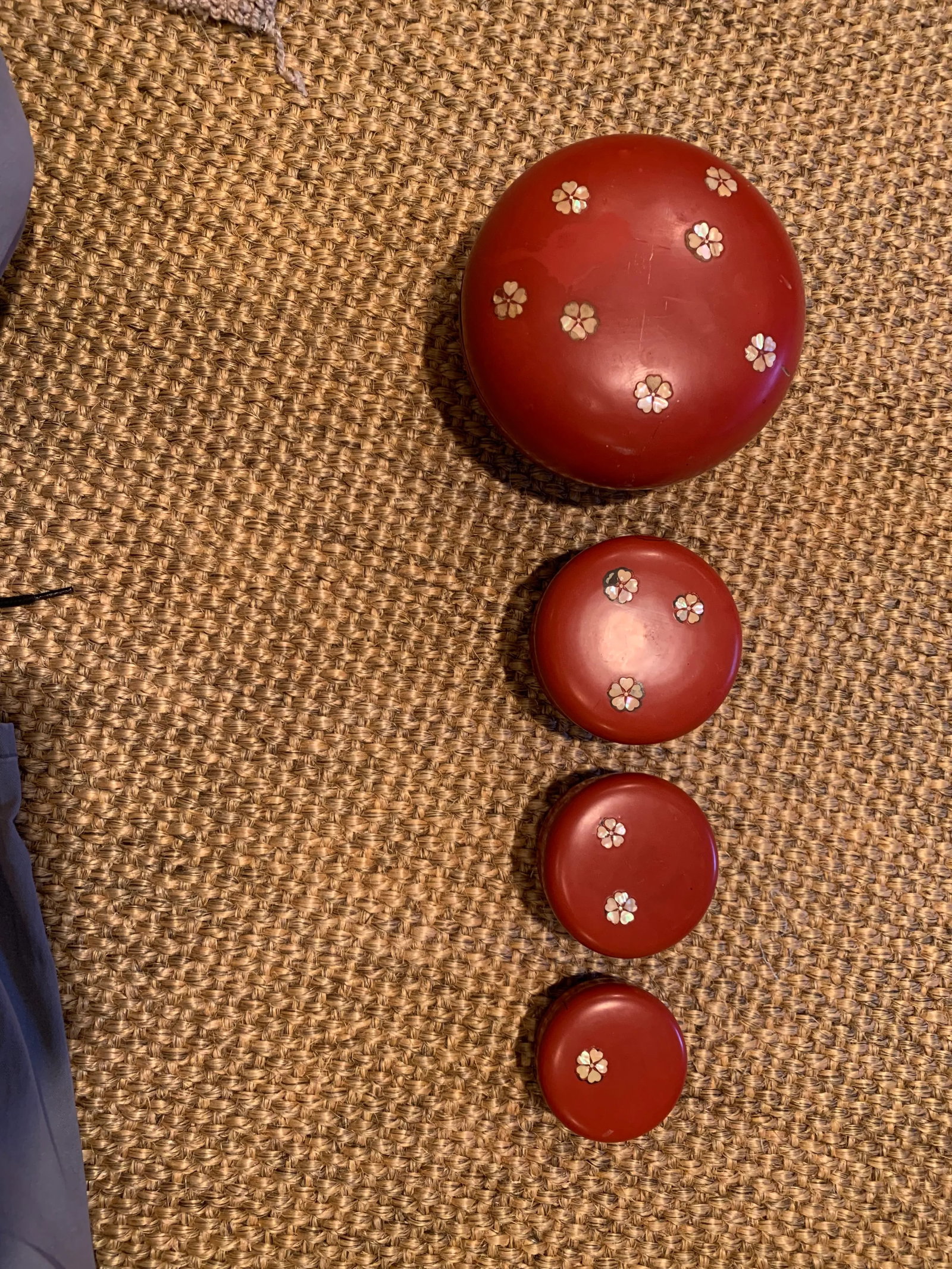 Vintage 1950s Japanese Nesting Bowls - Set of 4 - 5