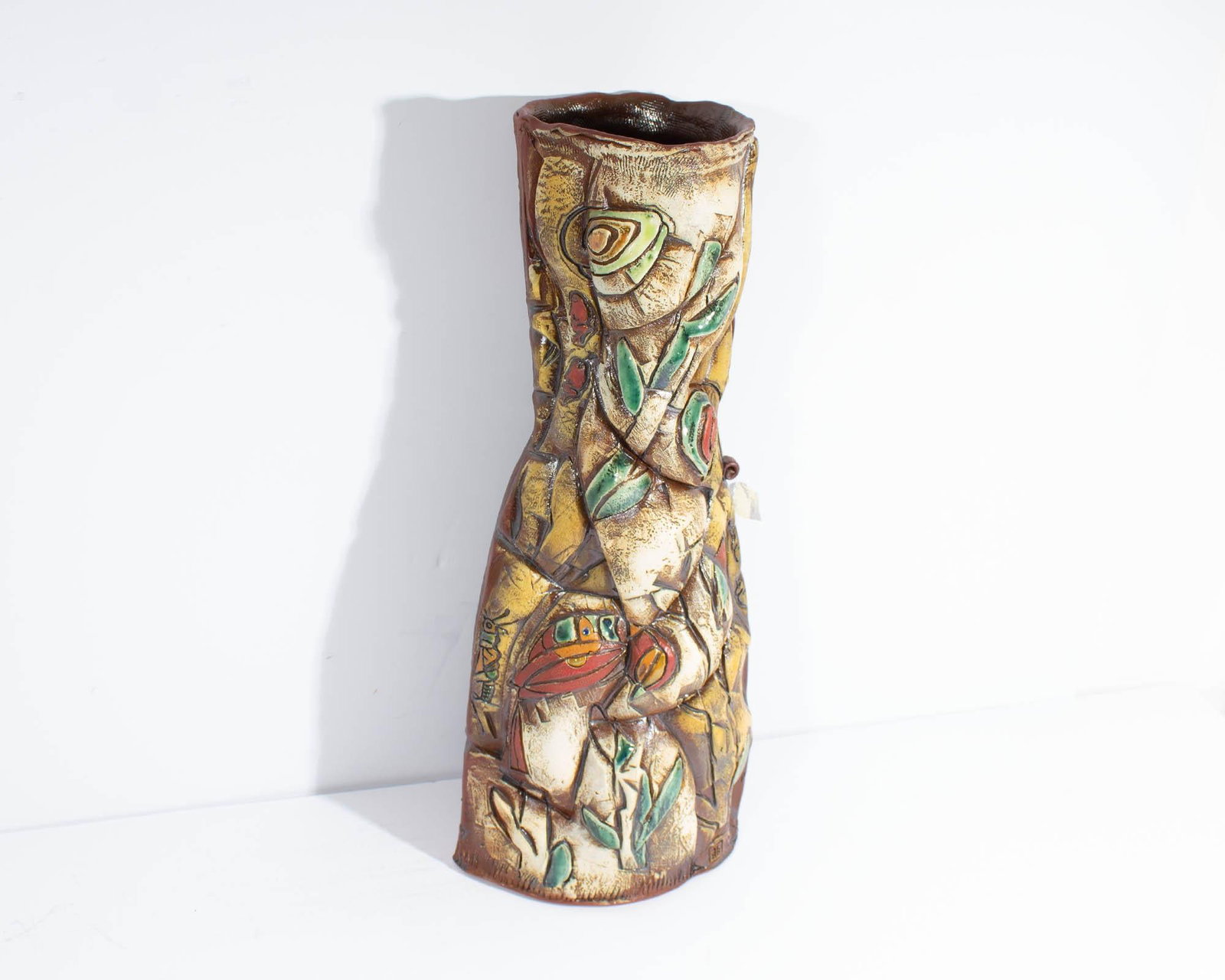 2012 Signed Studio Pottery Floor Vase Barry Unitas Barnes - 2