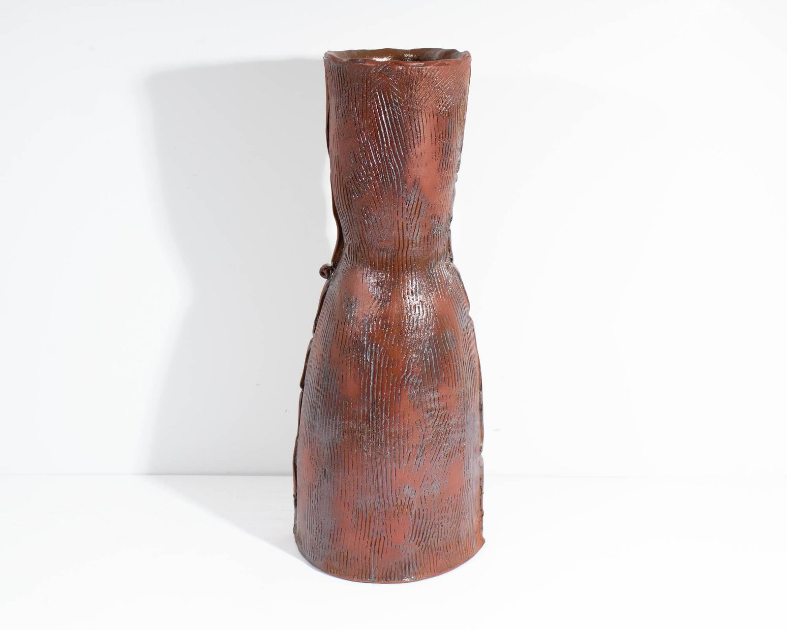 2012 Signed Studio Pottery Floor Vase Barry Unitas Barnes - 4